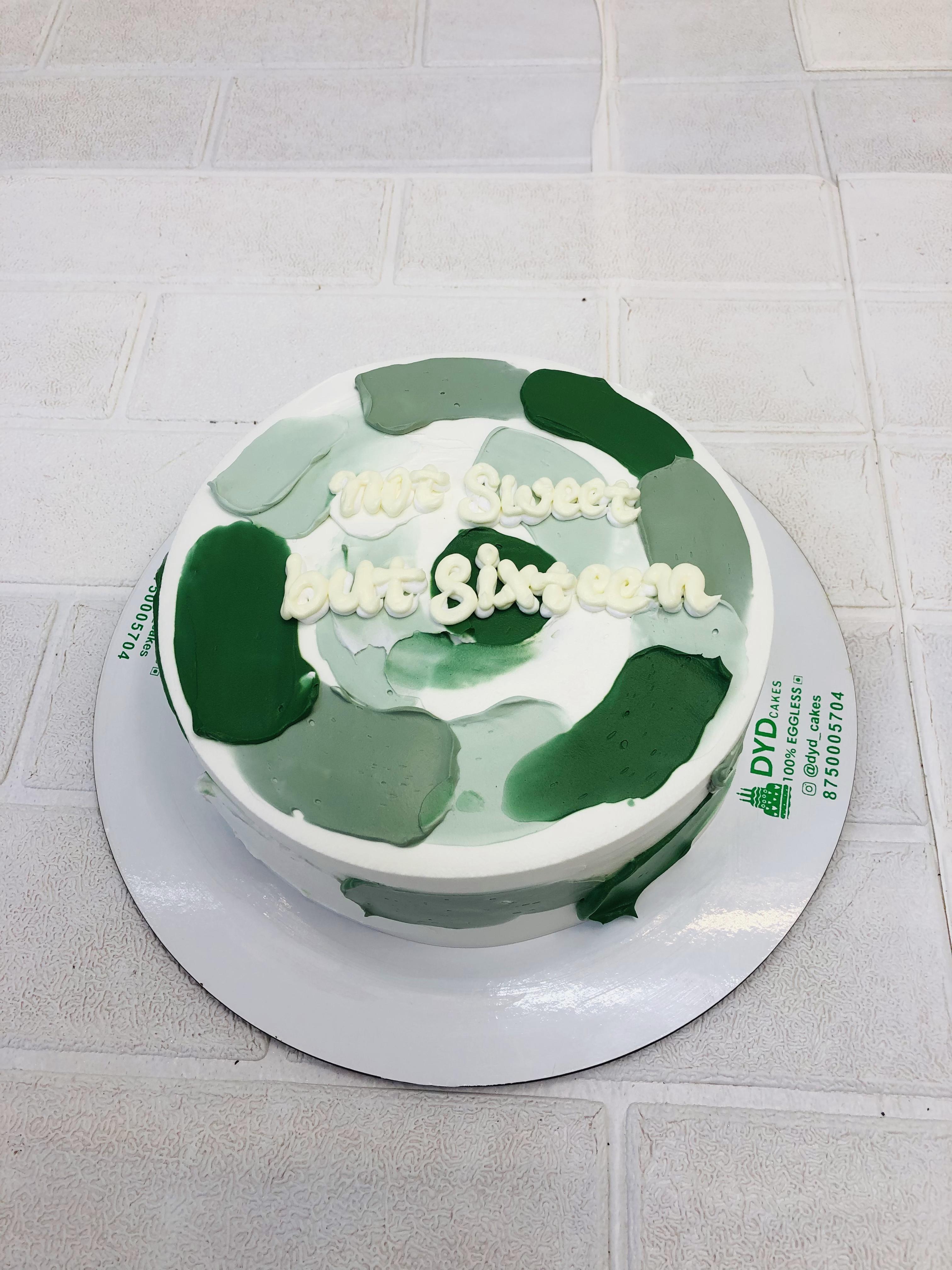 Green Palette Cake