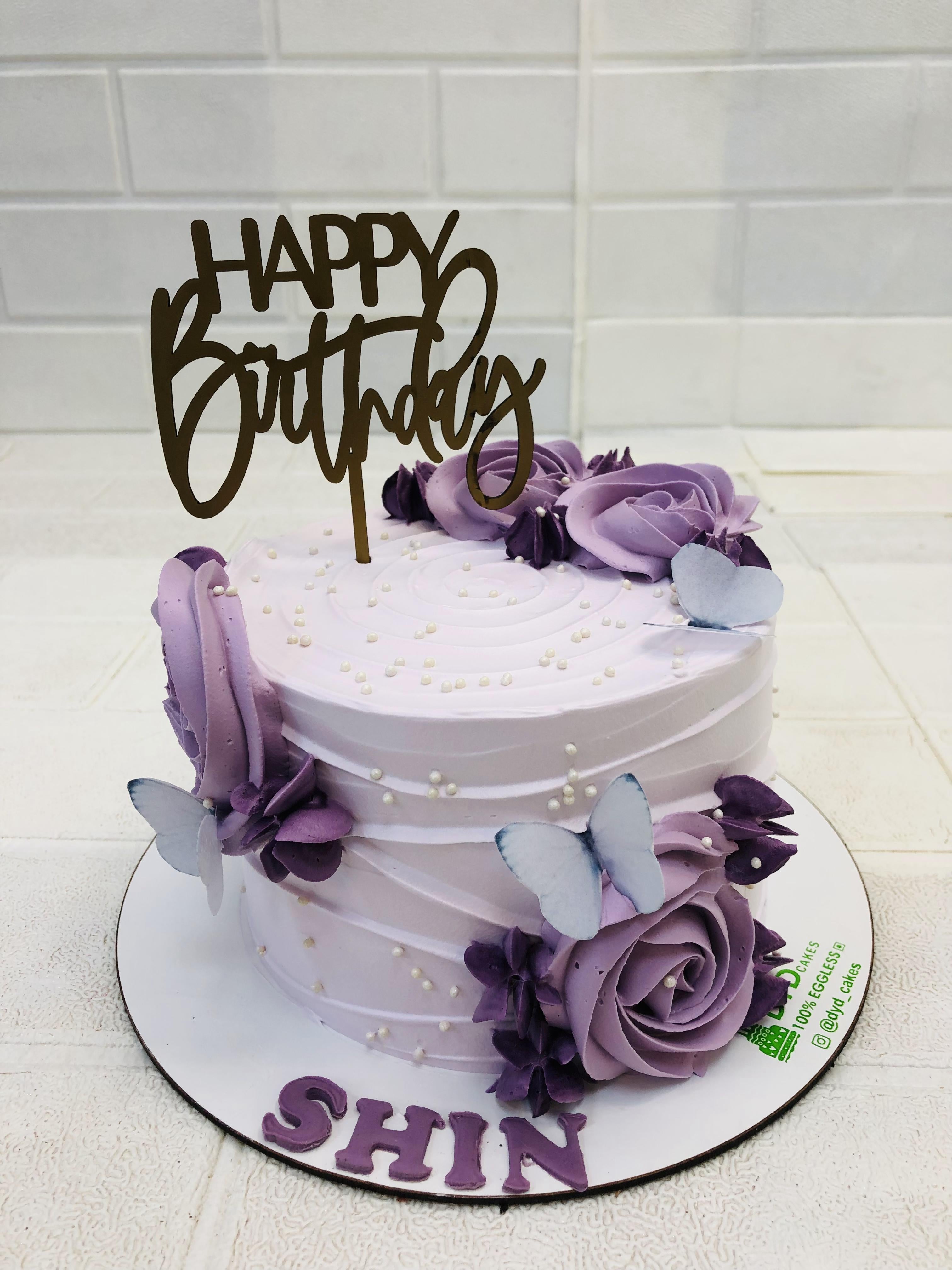 Rosette Butterfly Theme Cake