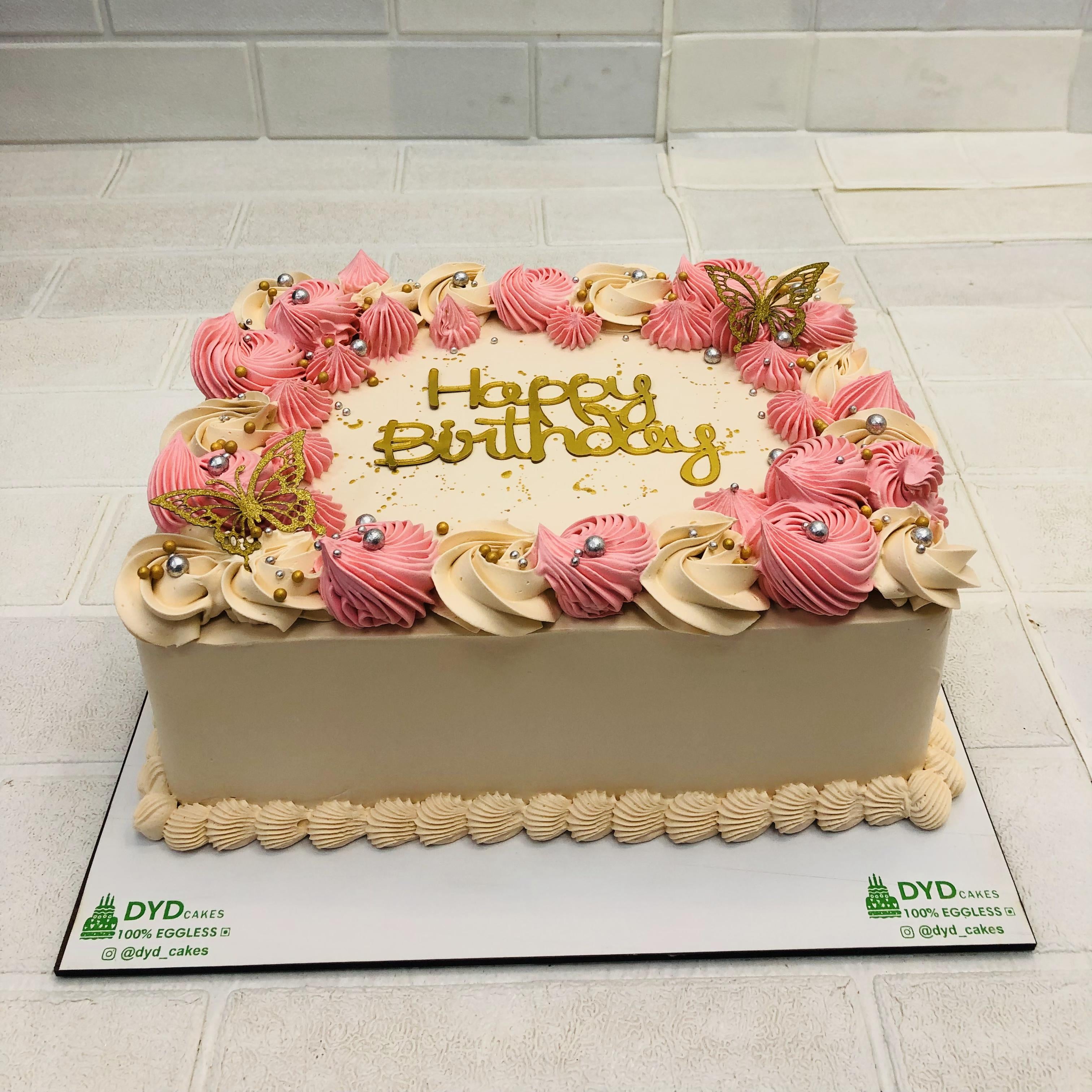 Purple Glitter Theme Cake