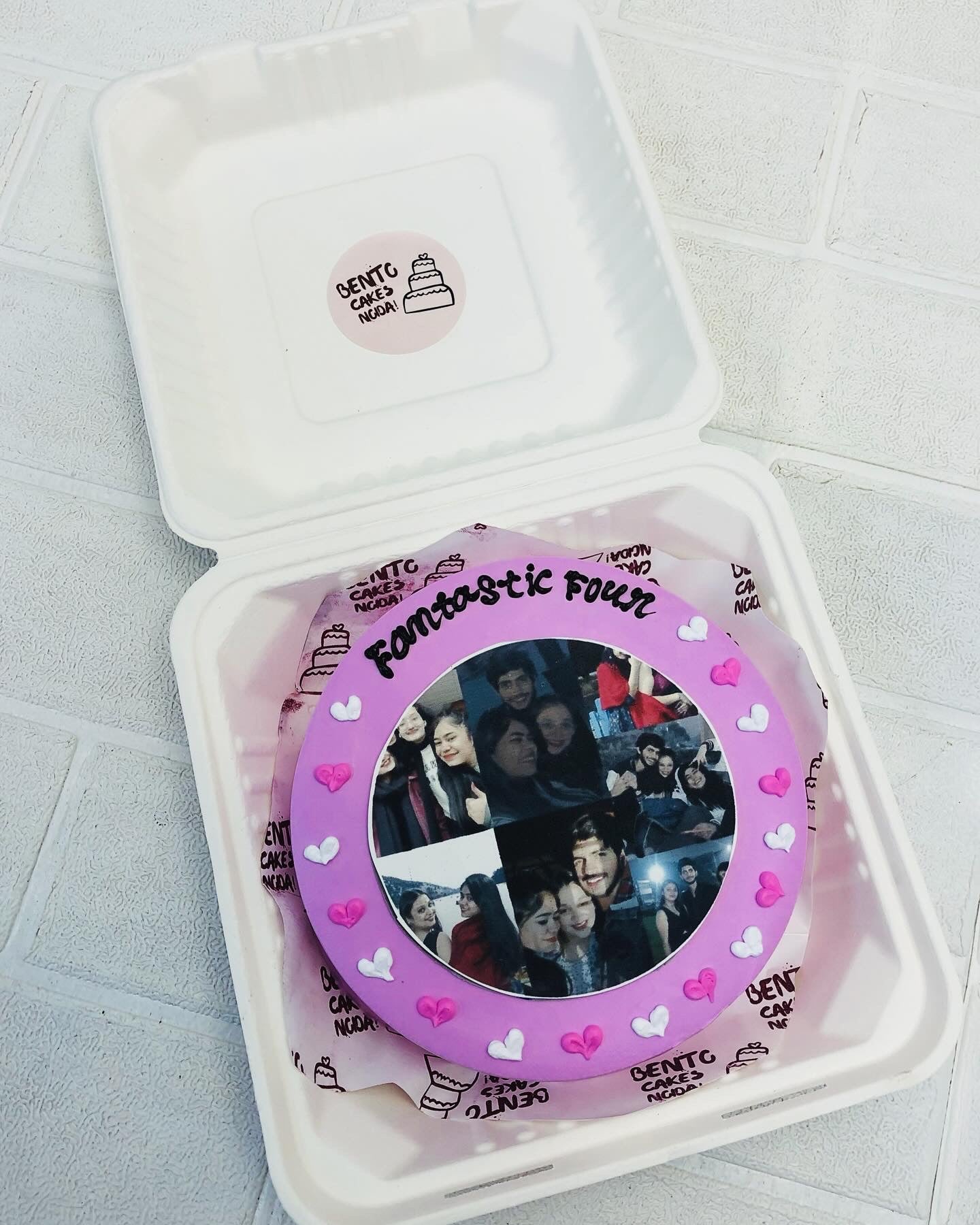 Fantastic Four Theme Photo Bento Cake