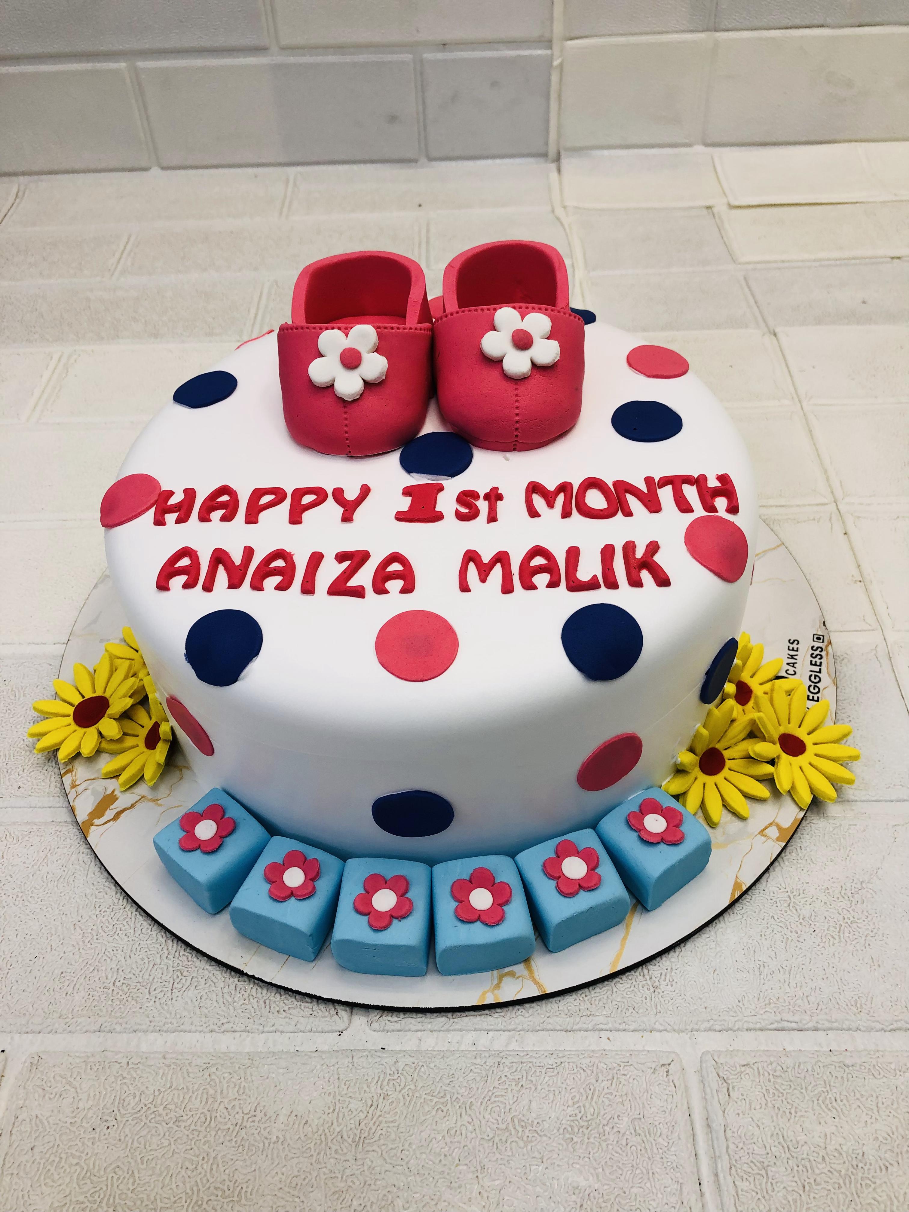 Welcome Baby White Cake