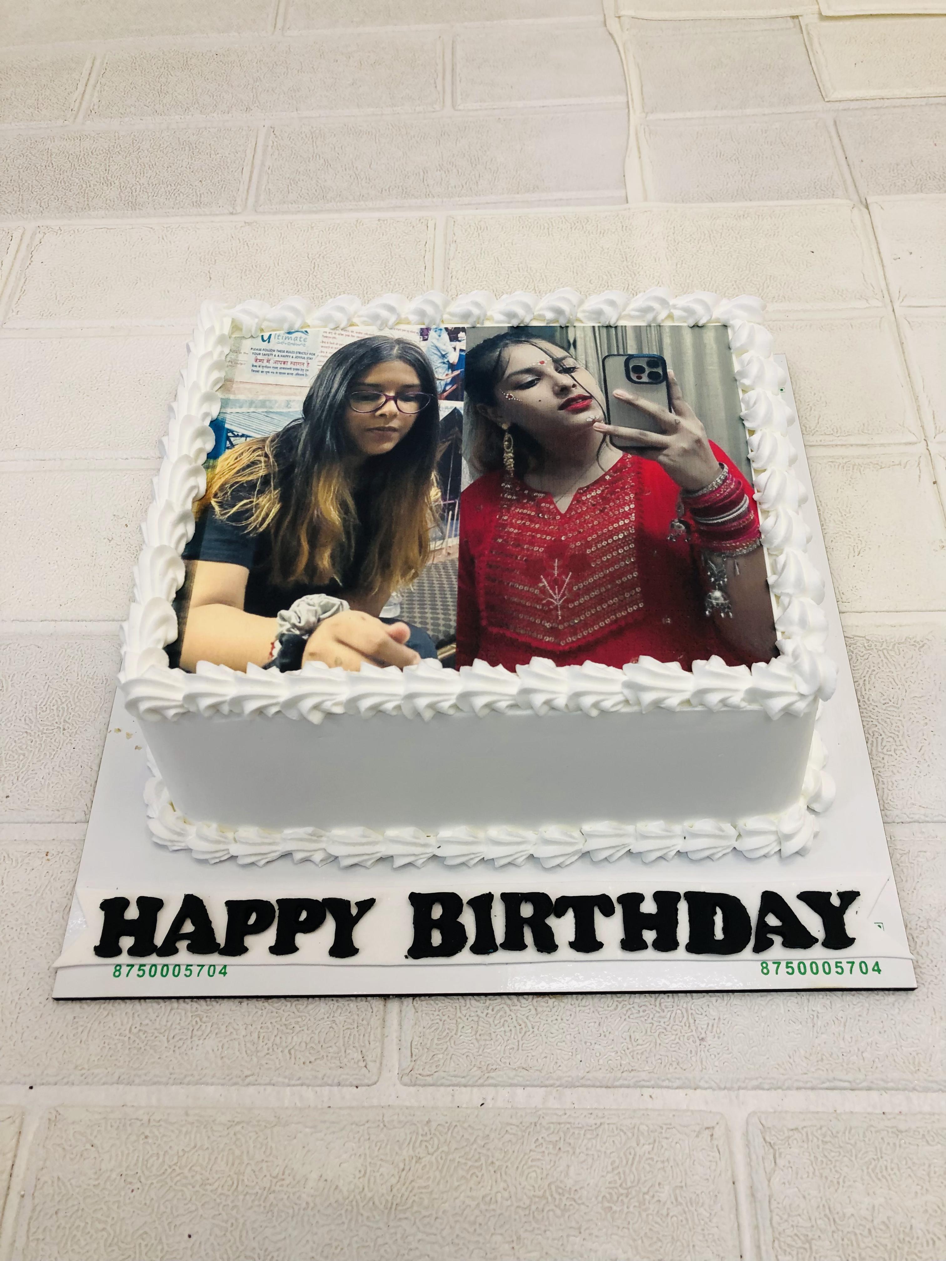 Birthday Celebration Photo Cake