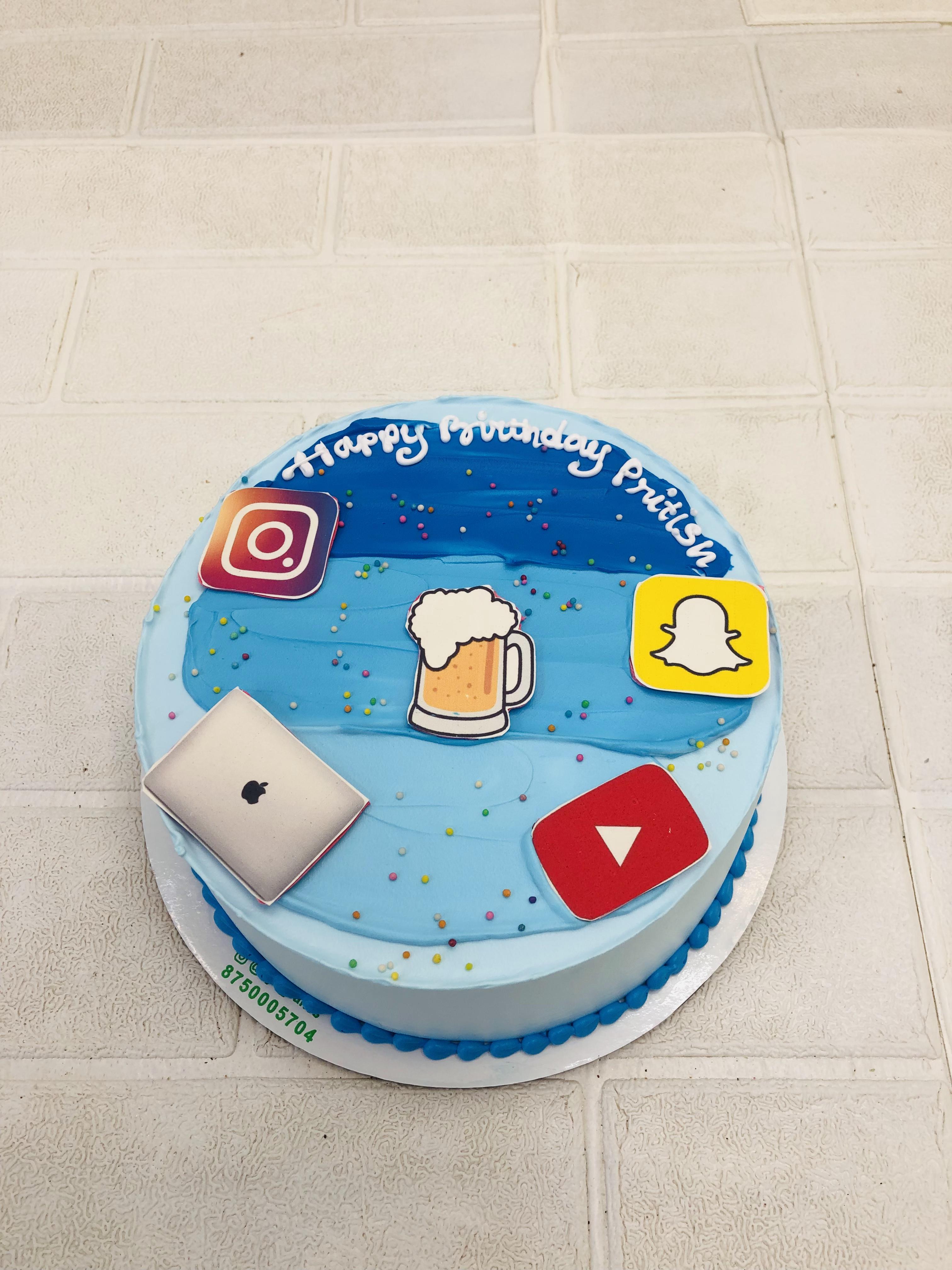 Office Work Theme Cake