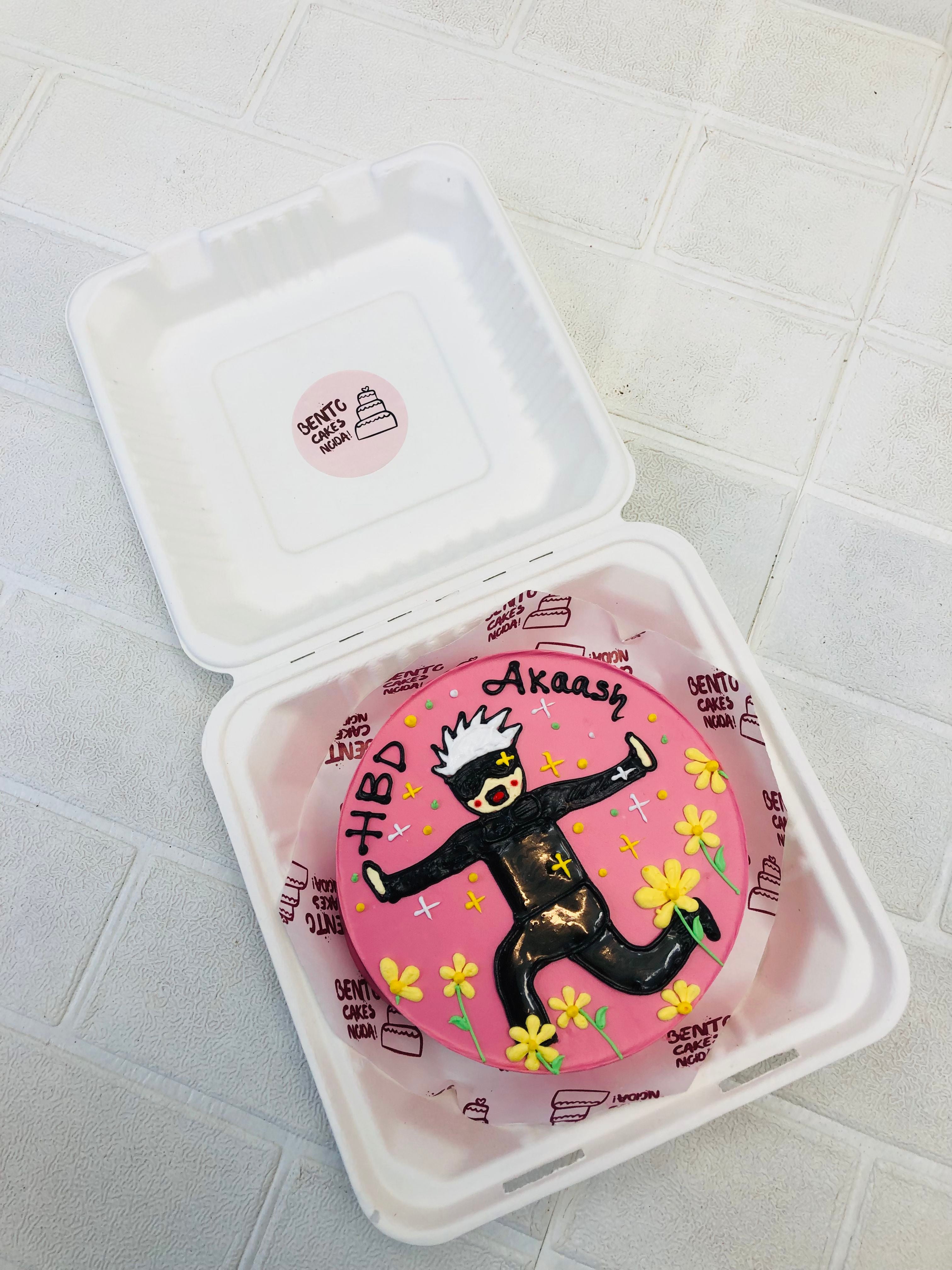 Naruto Theme HBD Bento Cake