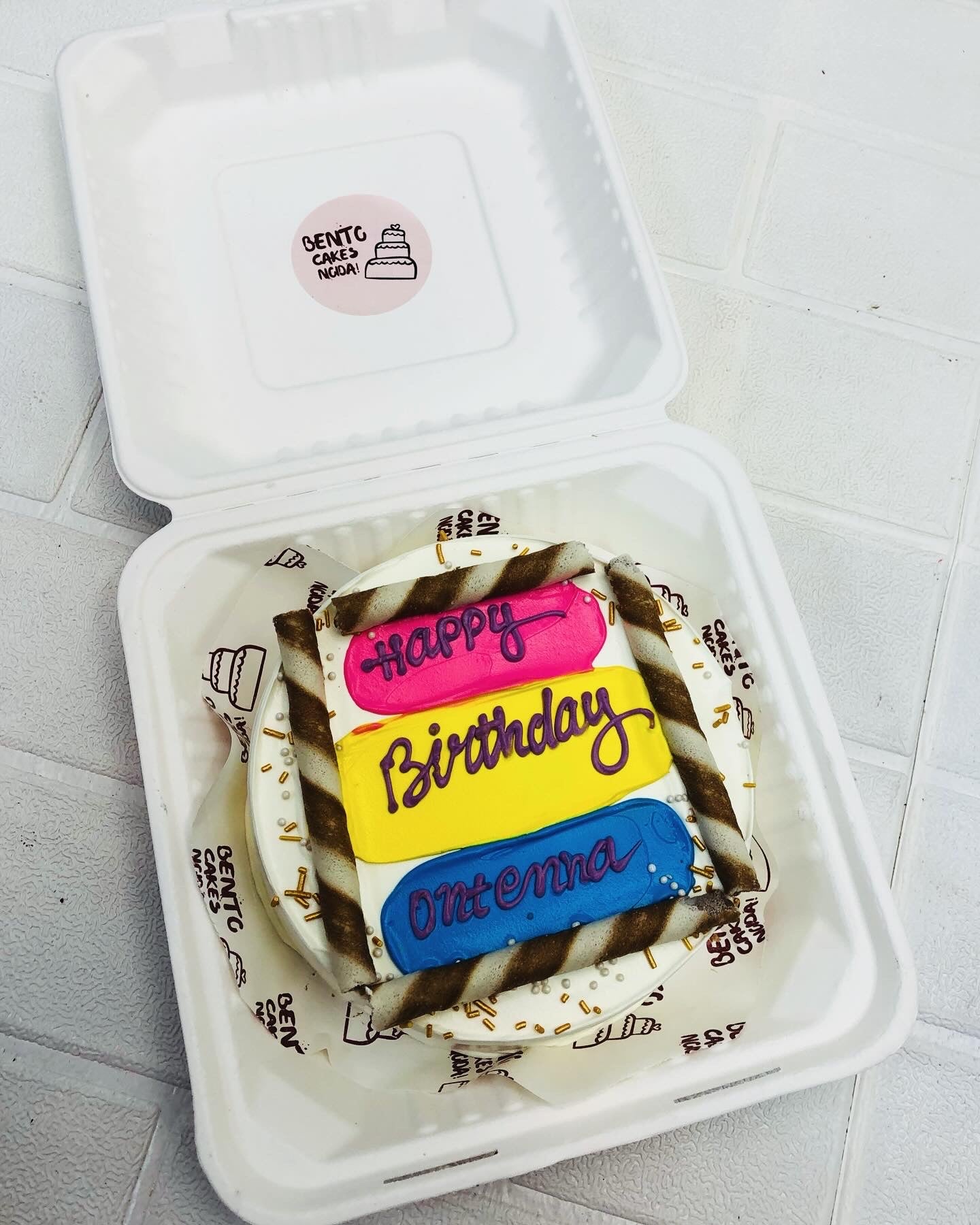 Basic Bento Cake For Birthday