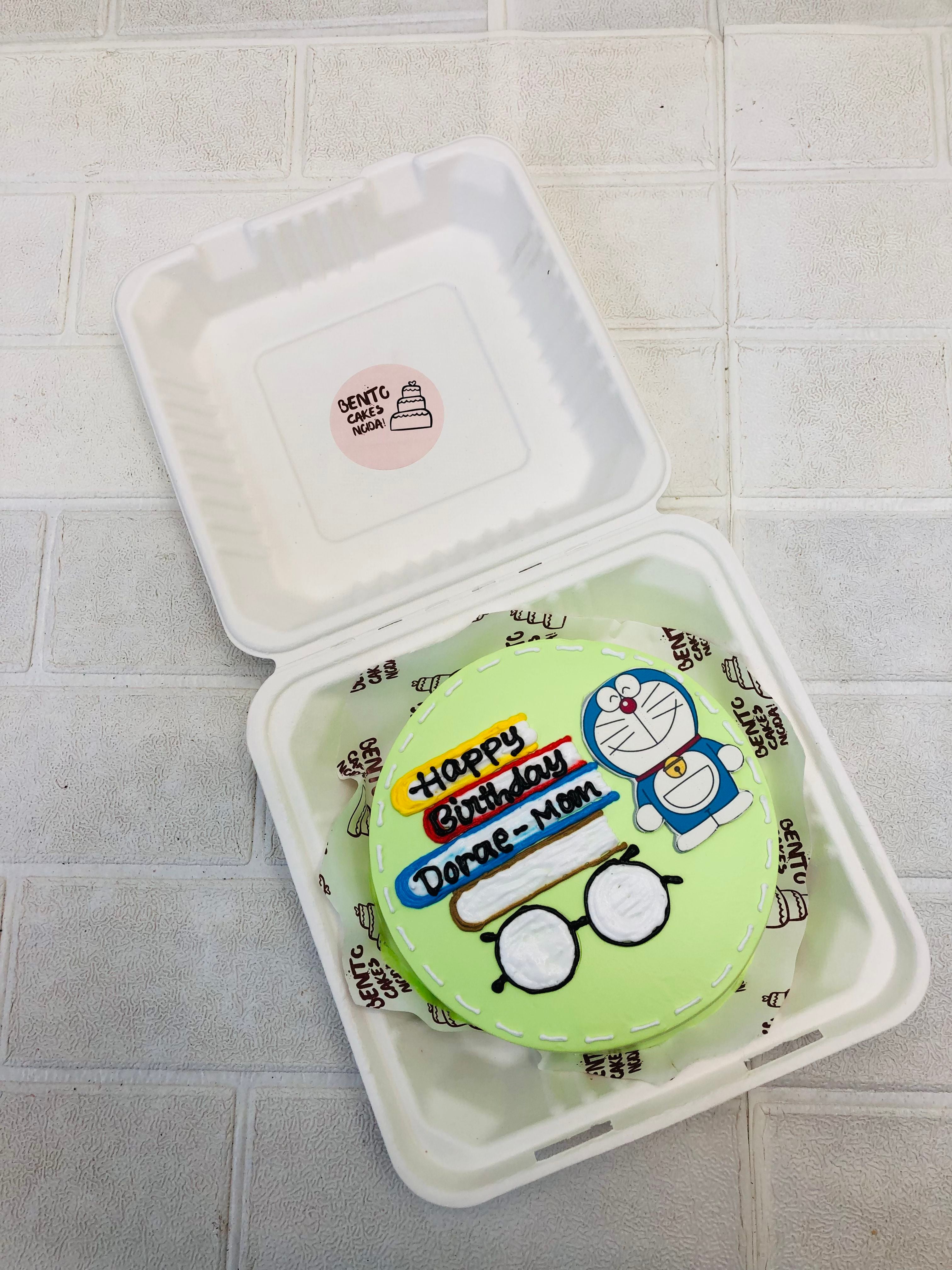 Doraemon Theme Bento Cake