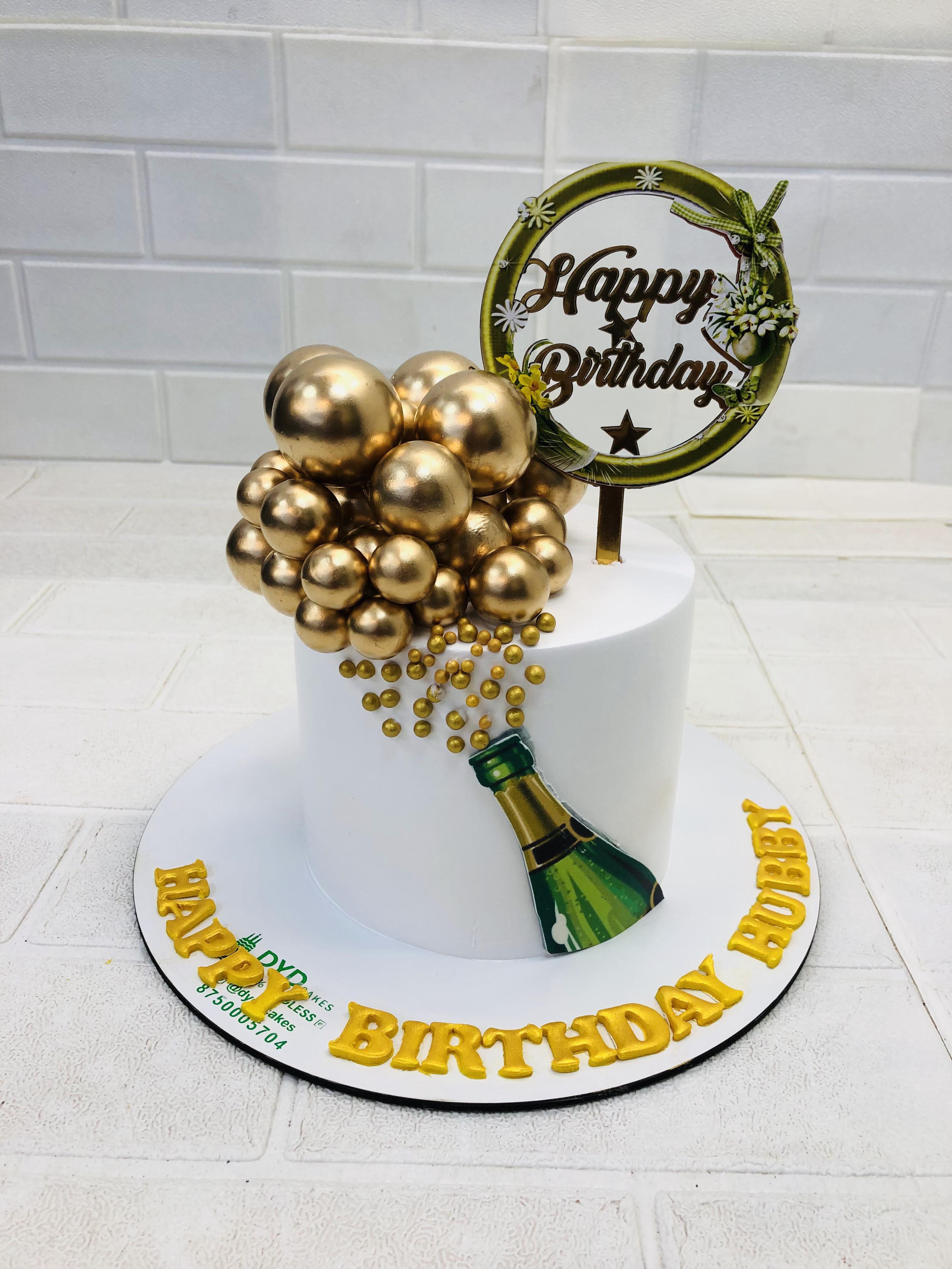 Beer Bottle Theme Cake