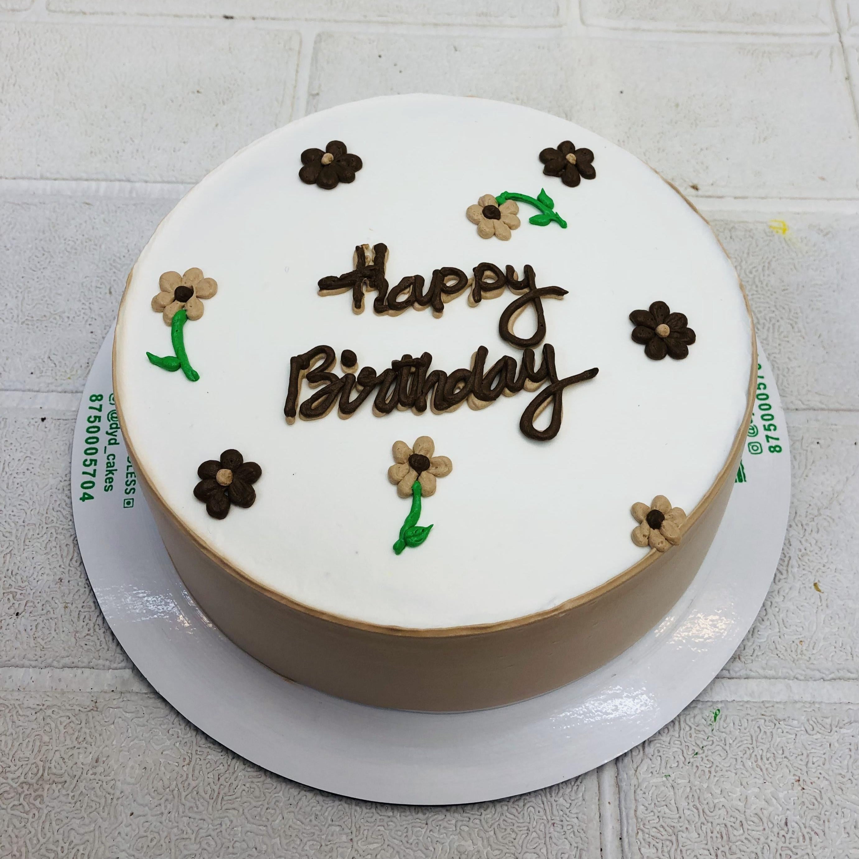 Minimalist Flower Cake