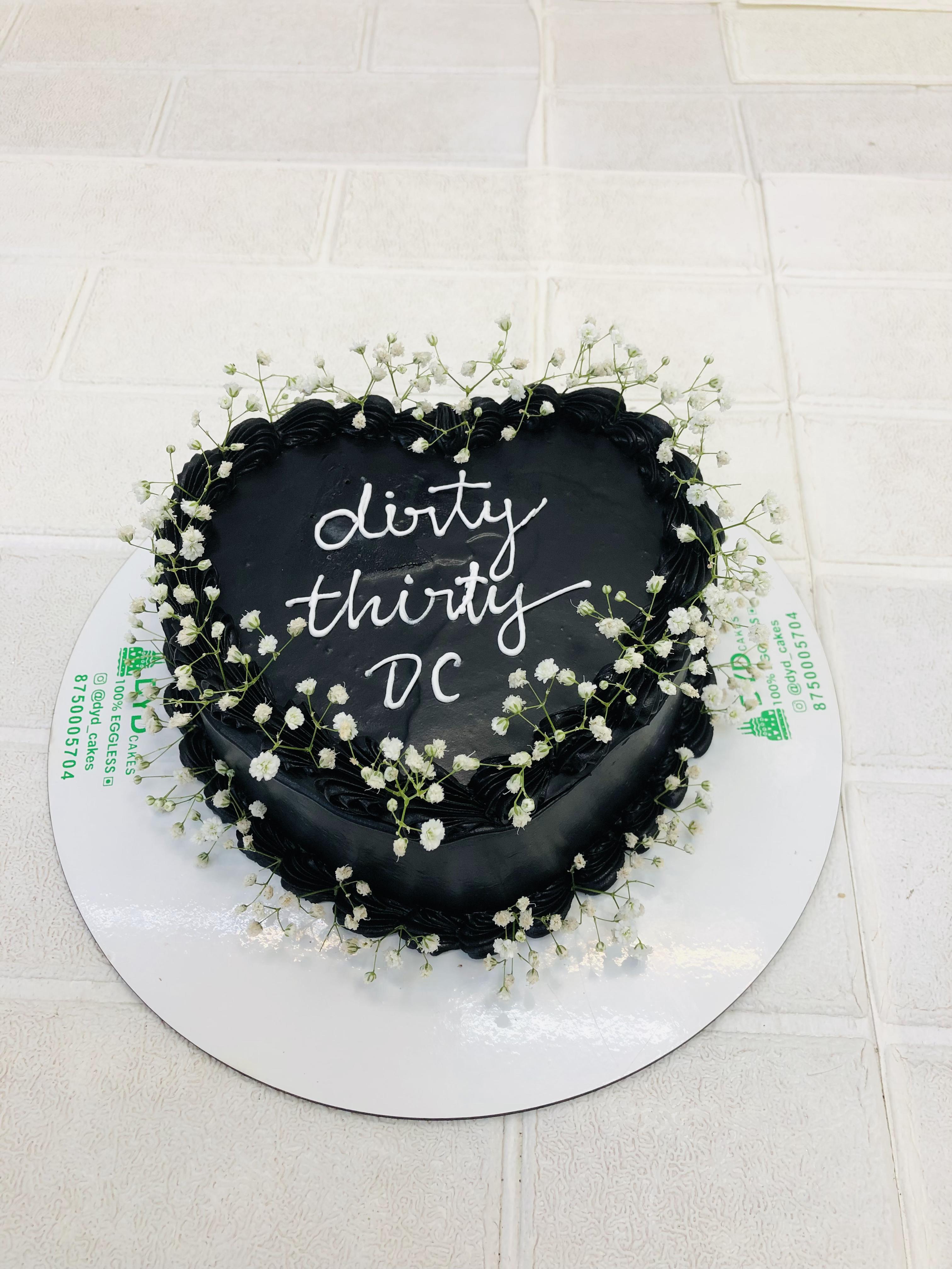 Dirty Thirty Cake