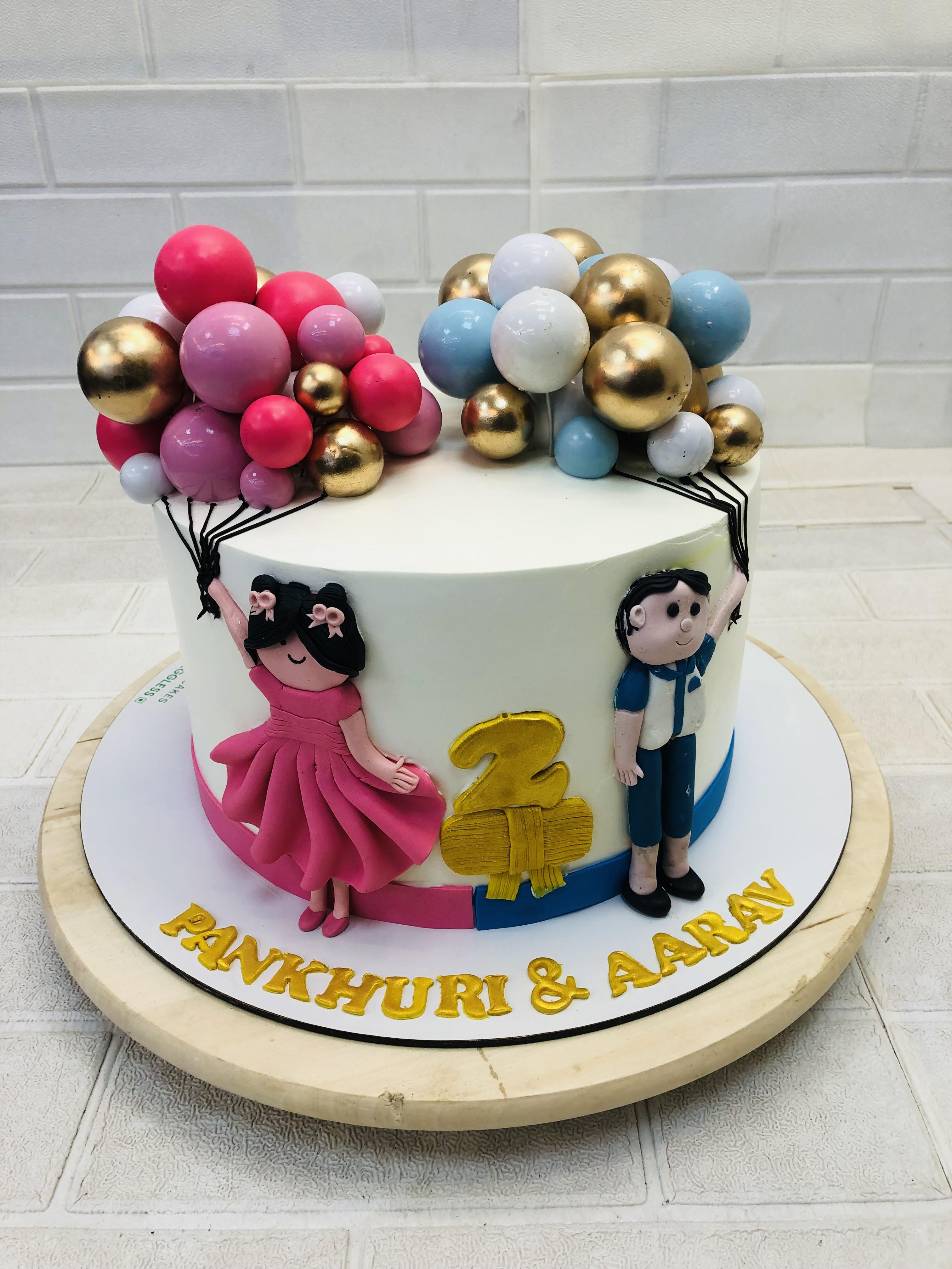 Baby Shower Balloons Cake