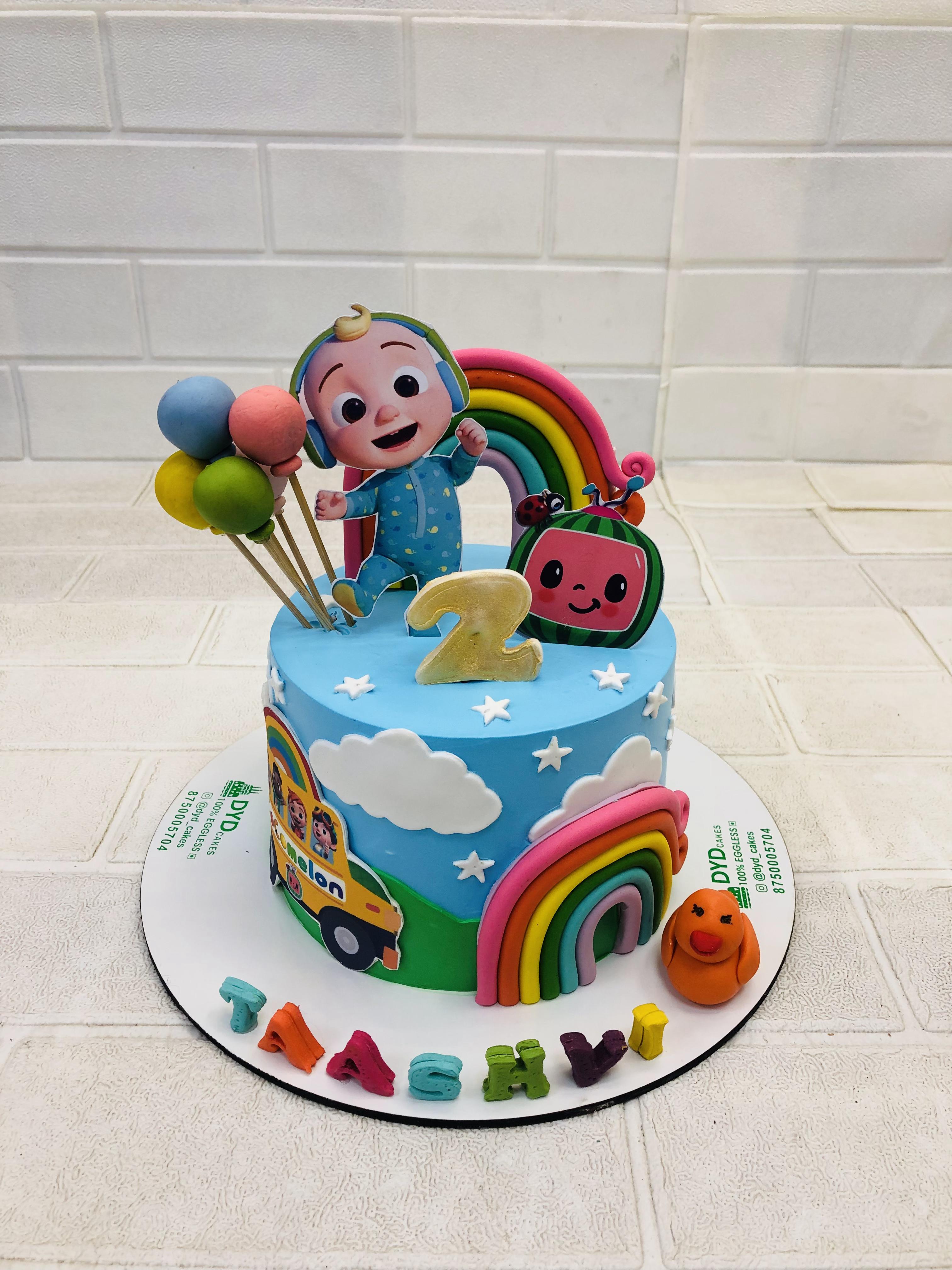 Coco melon Rainbow Cake