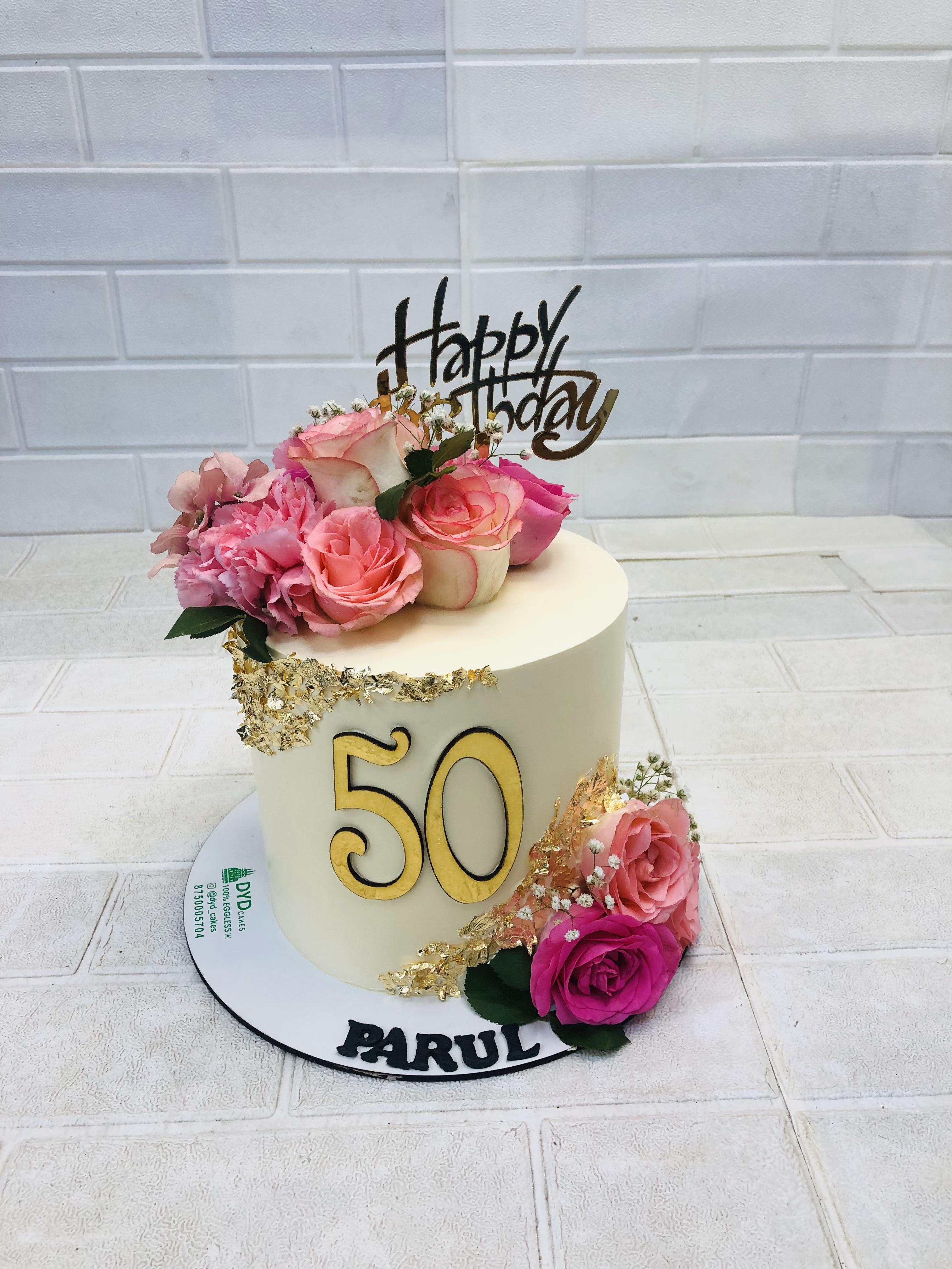 Flowers Theme Cake