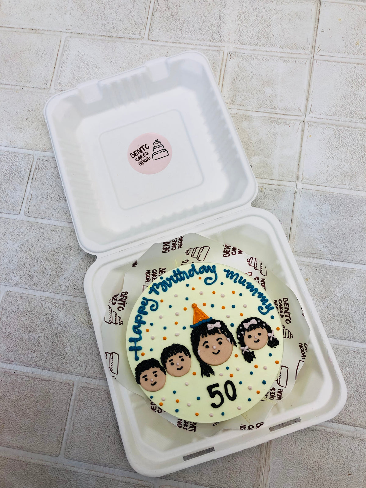50th Birthday Mom Bento Cake