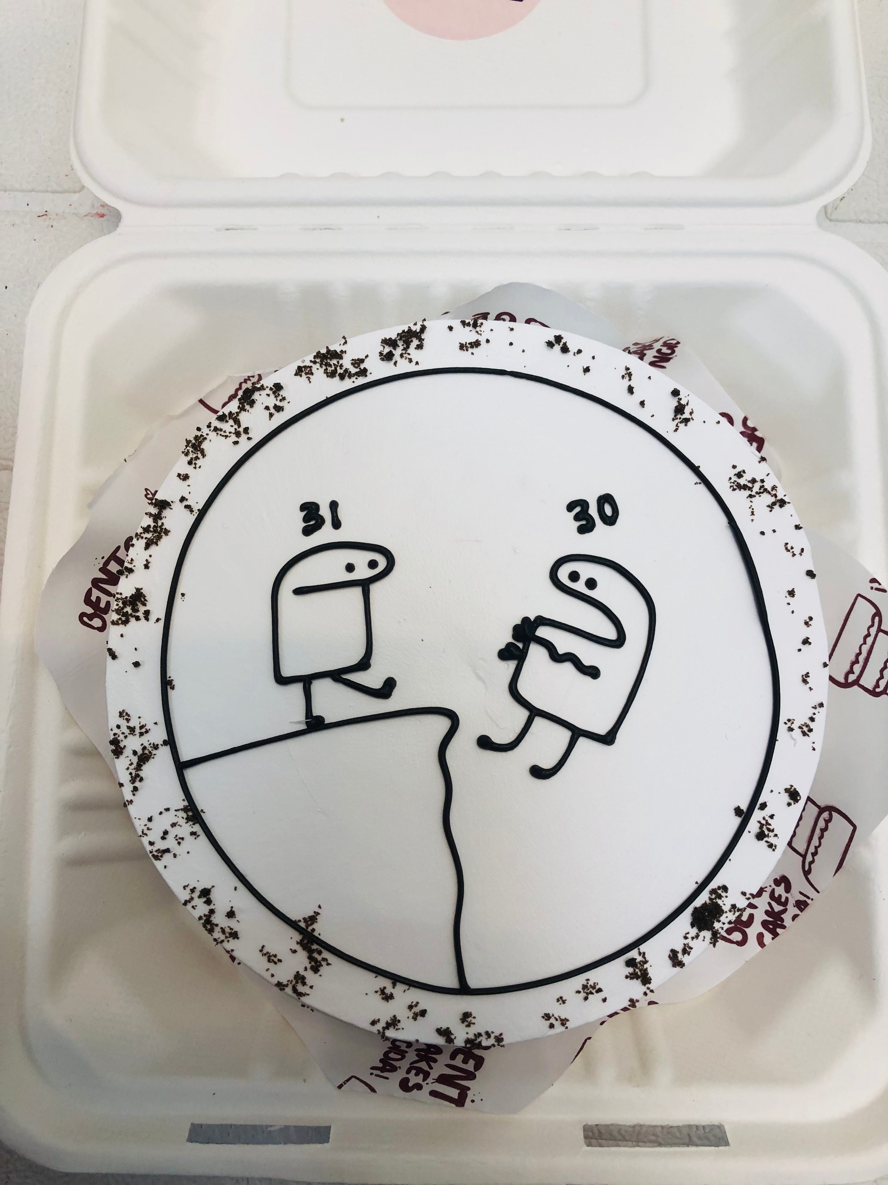 30 To 31 B'day Theme Mimi Bento Cake