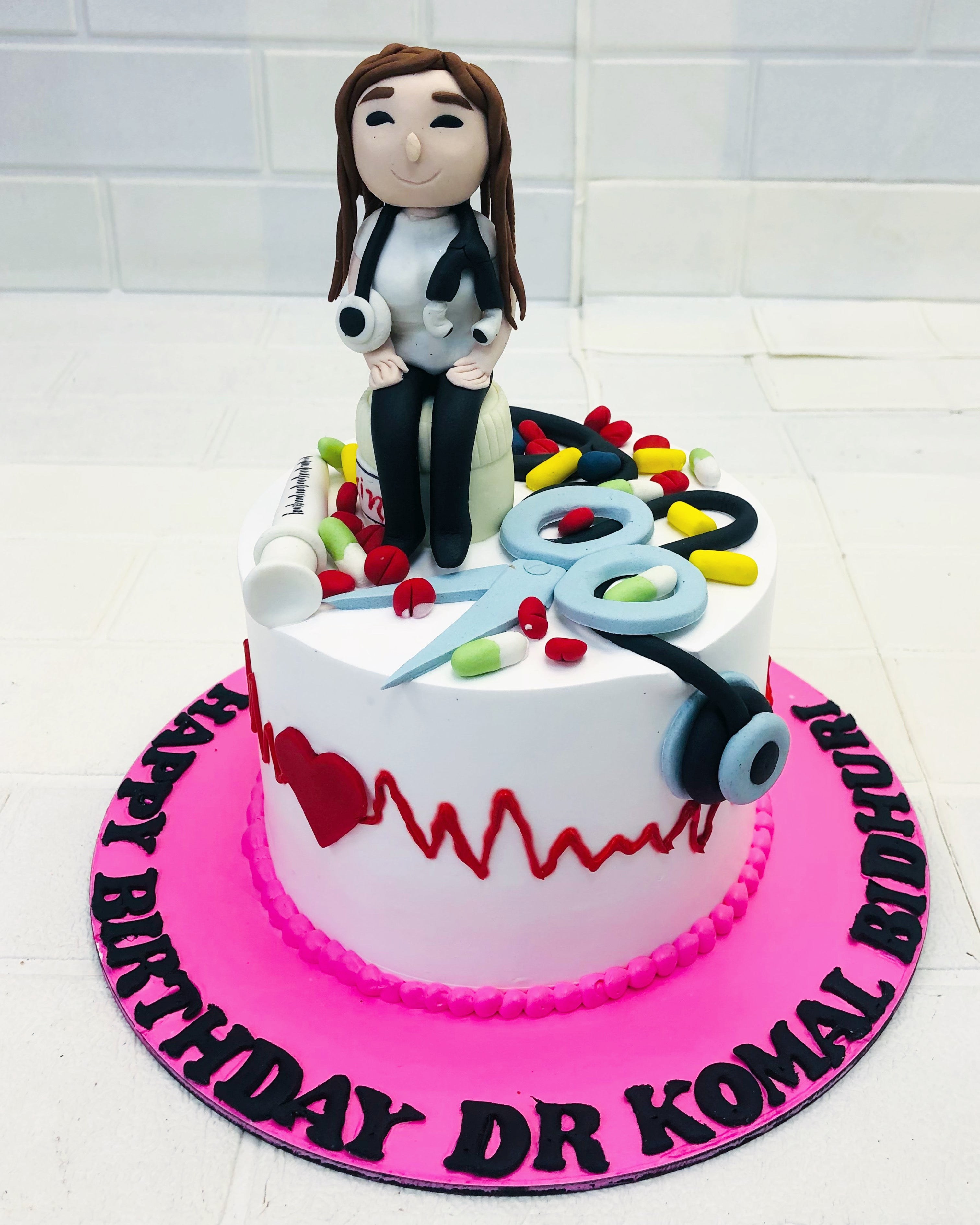 Doctor Instruments Theme Cake