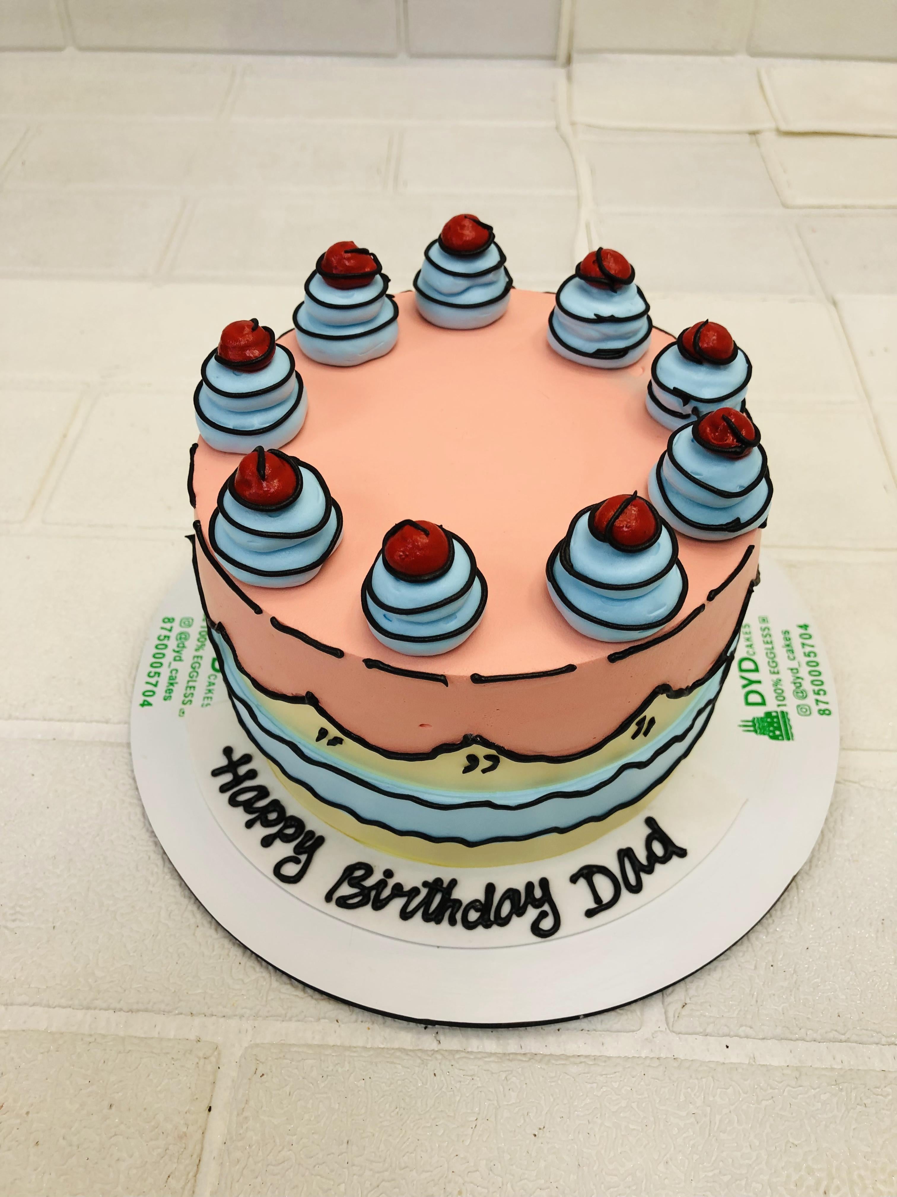 Candle Theme Birthday Cake