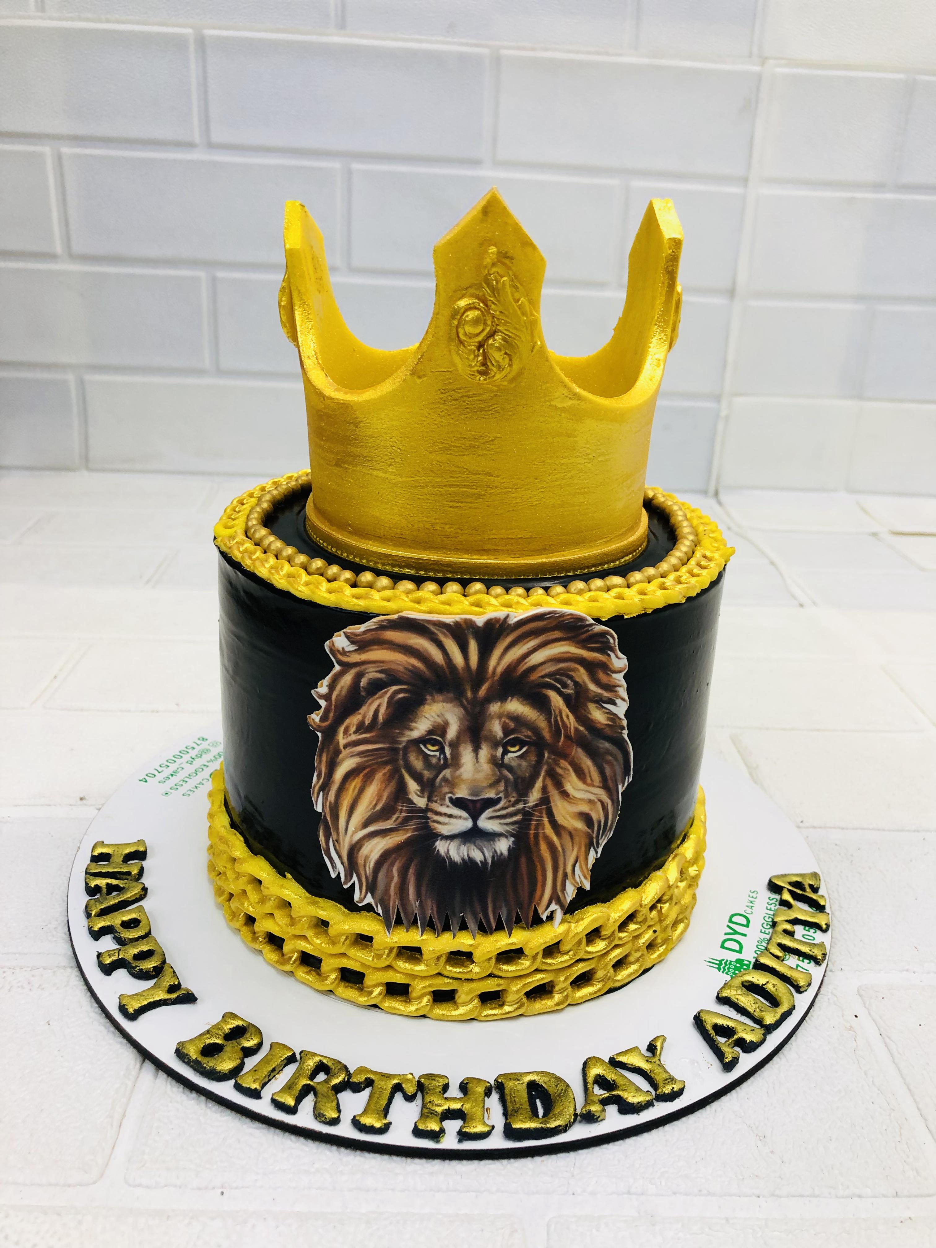 Gold Chain Theme Boss Cake