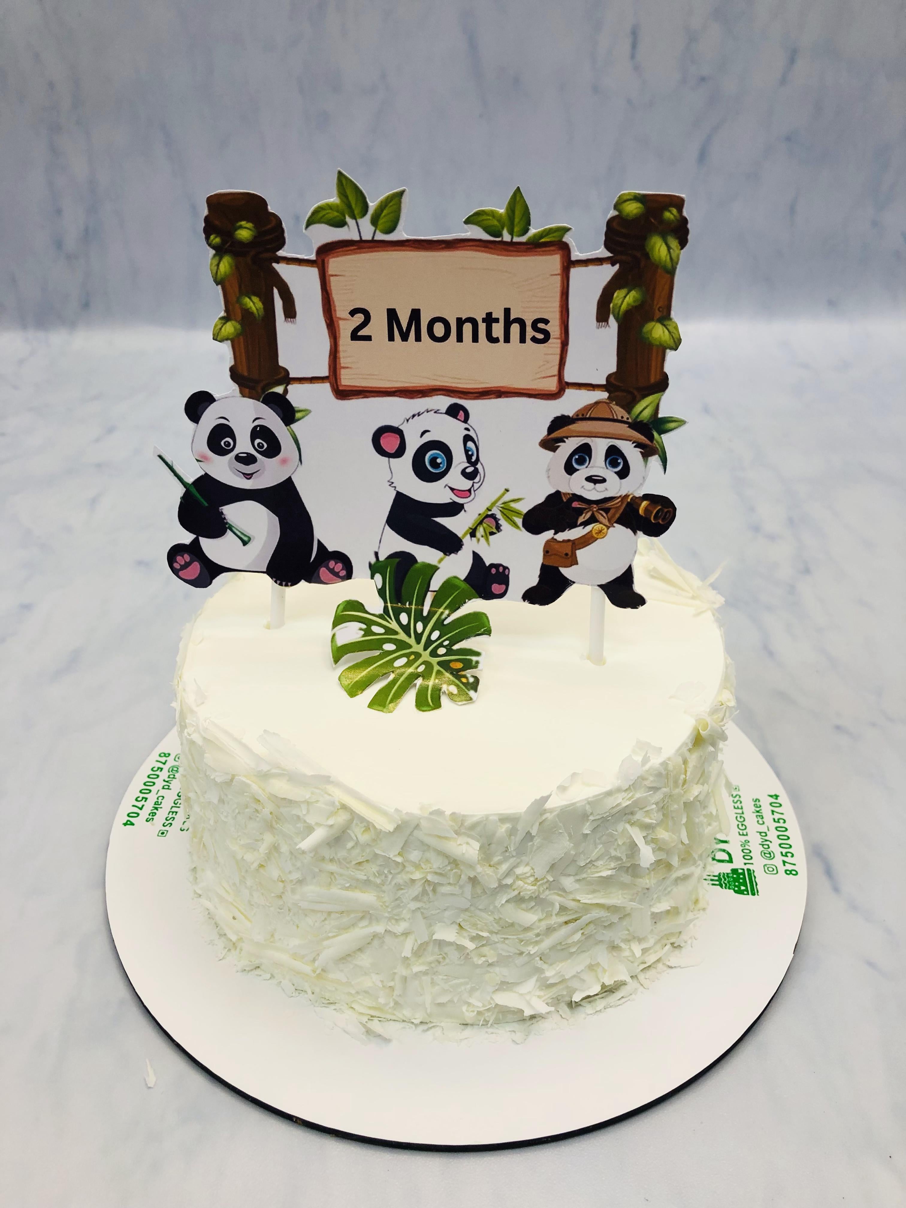 Panda Bear Theme Cake