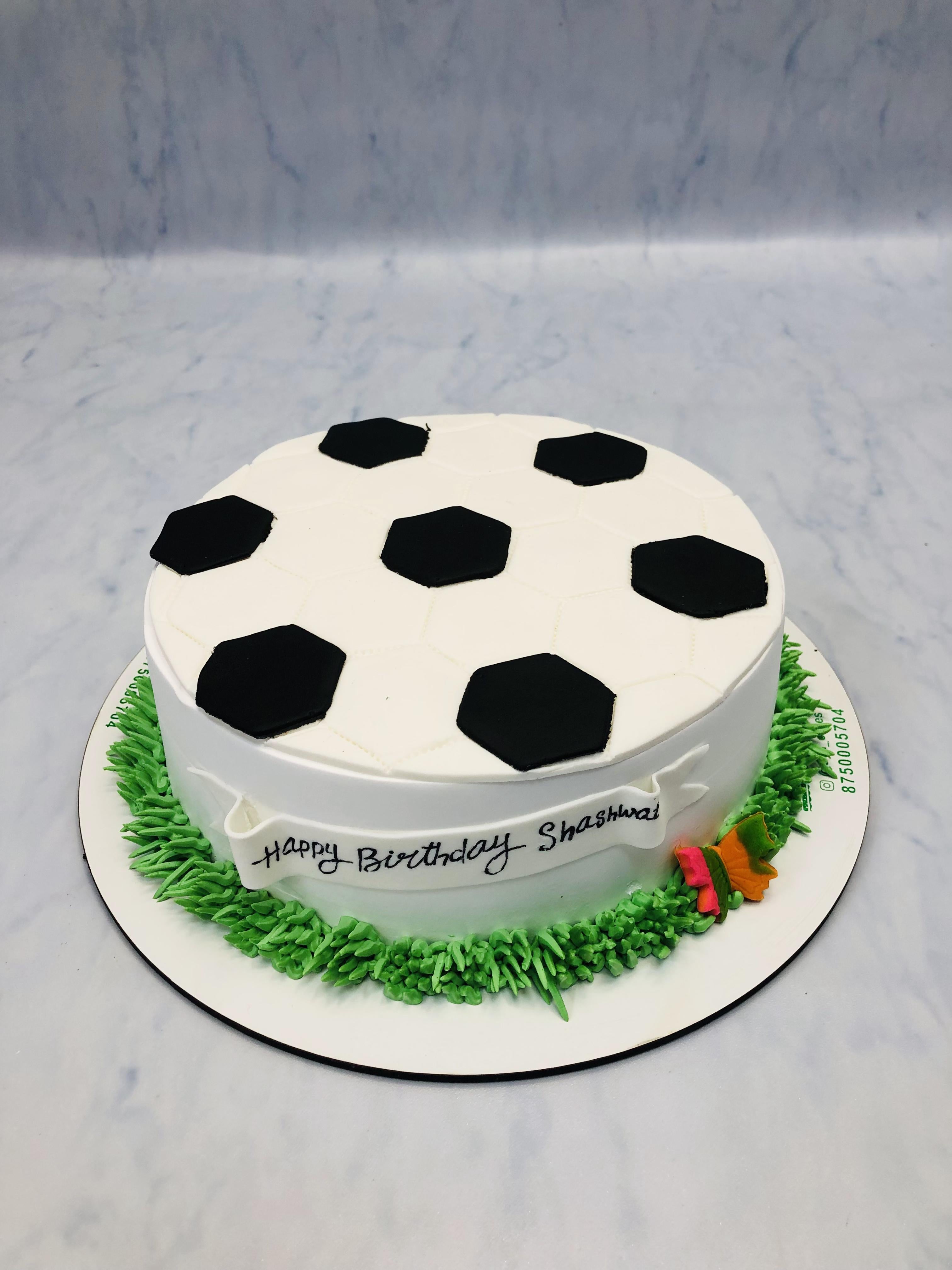 Round Football Cake