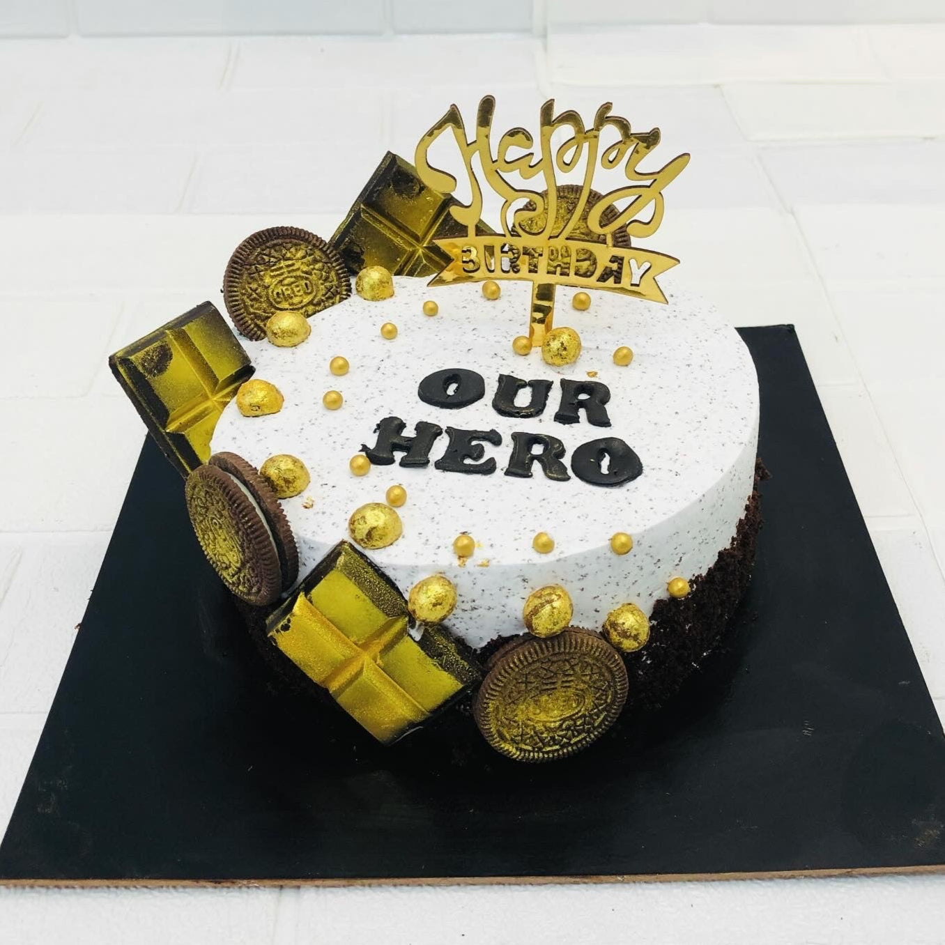 White Forest Chocolate Loaded Cake