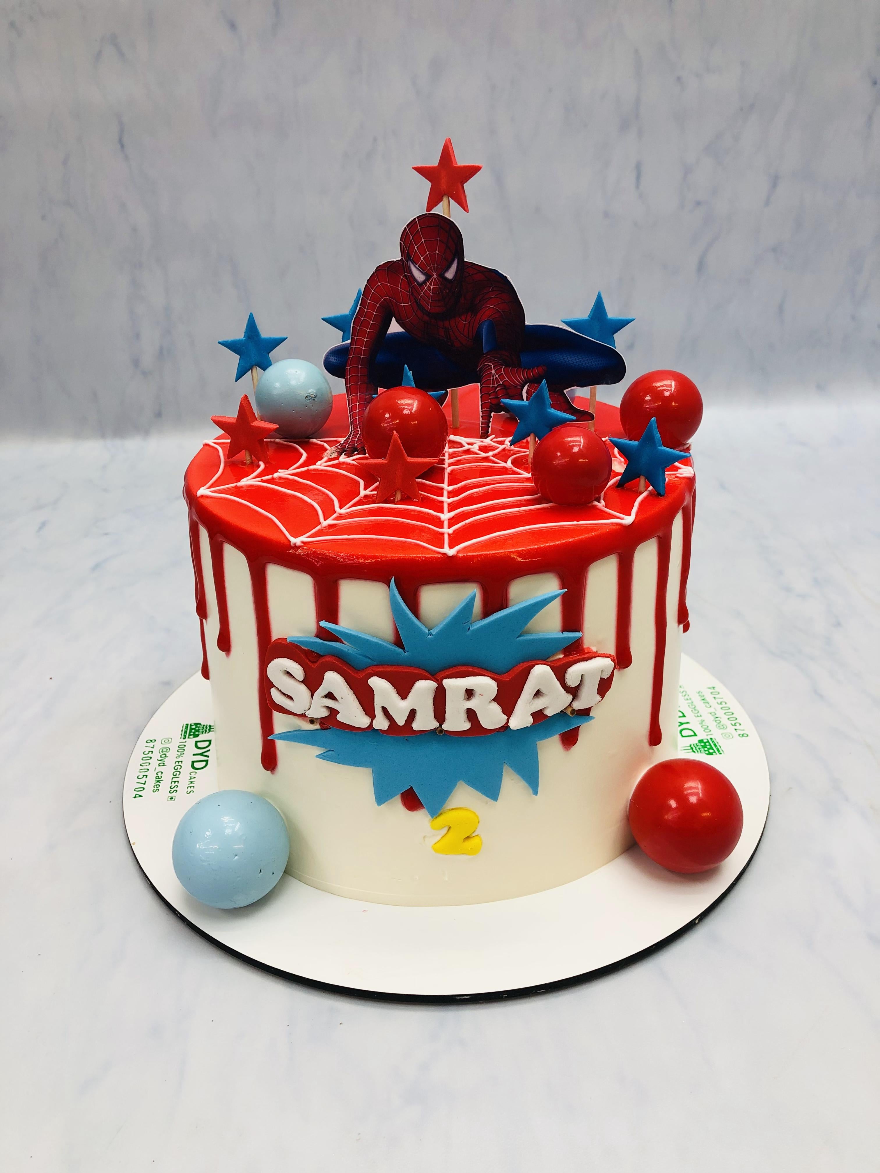 Spiderman Theme Cake