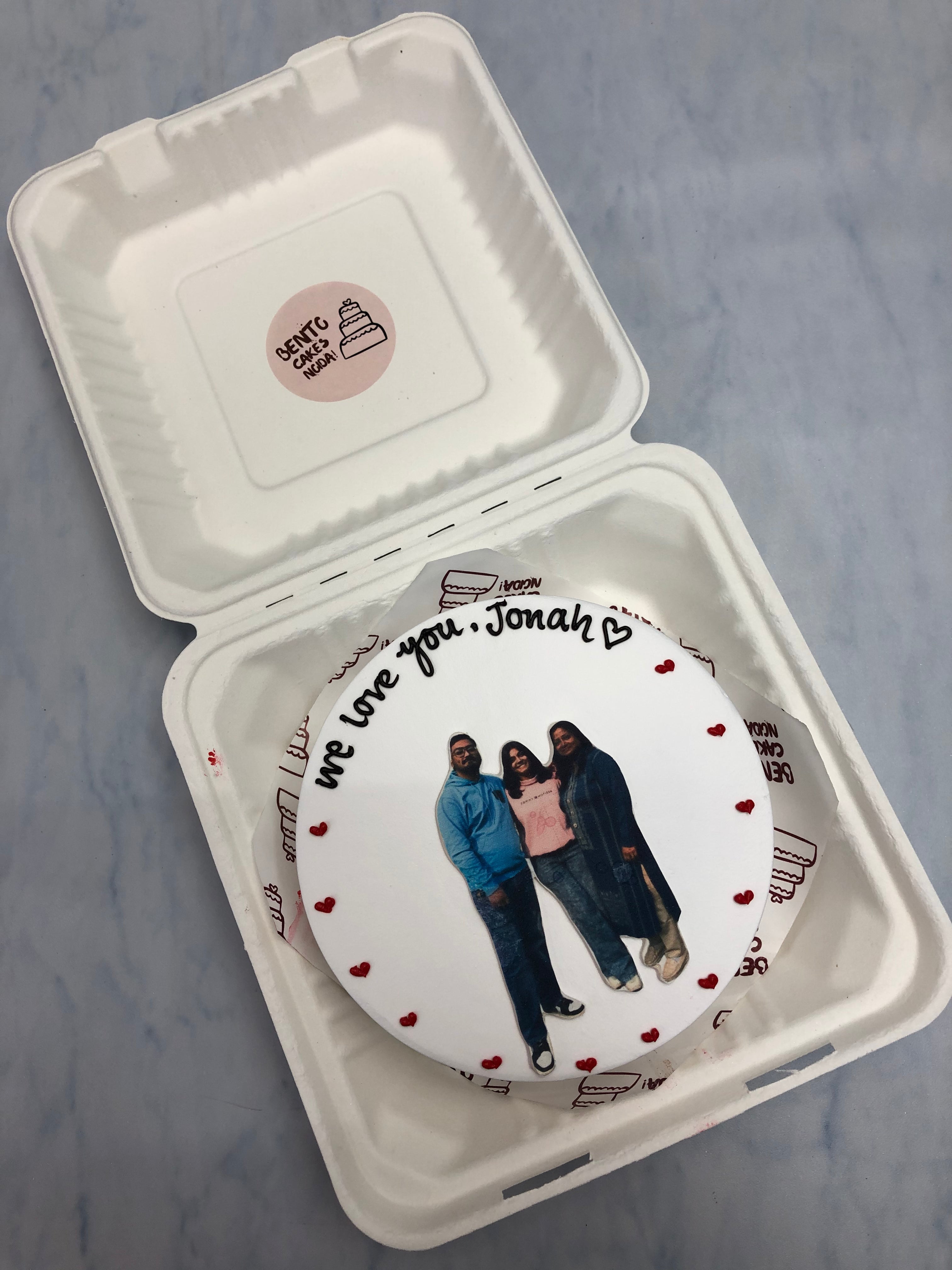 Family Photo Bento Cake