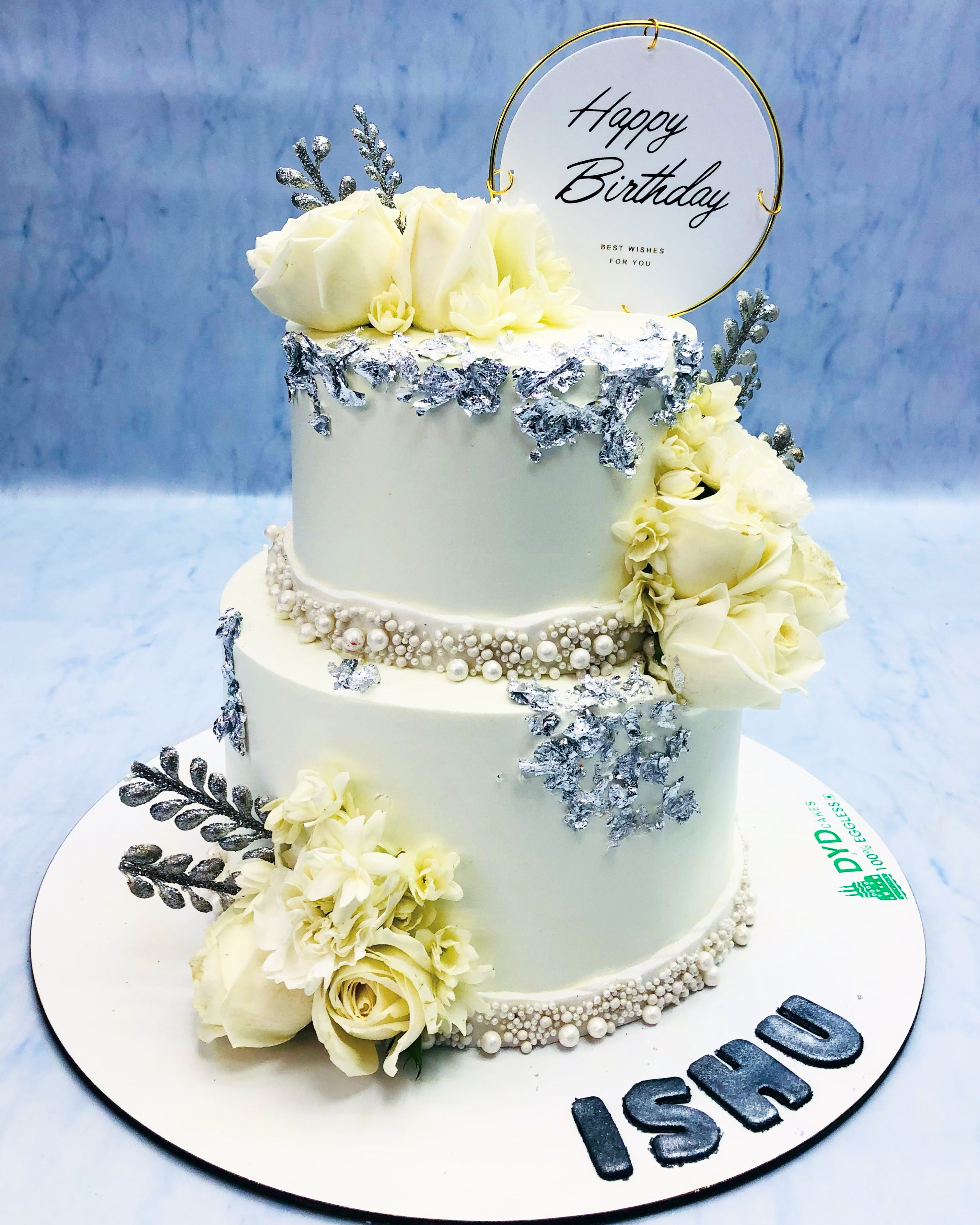Beautiful Delight Flowers Birthday Cake