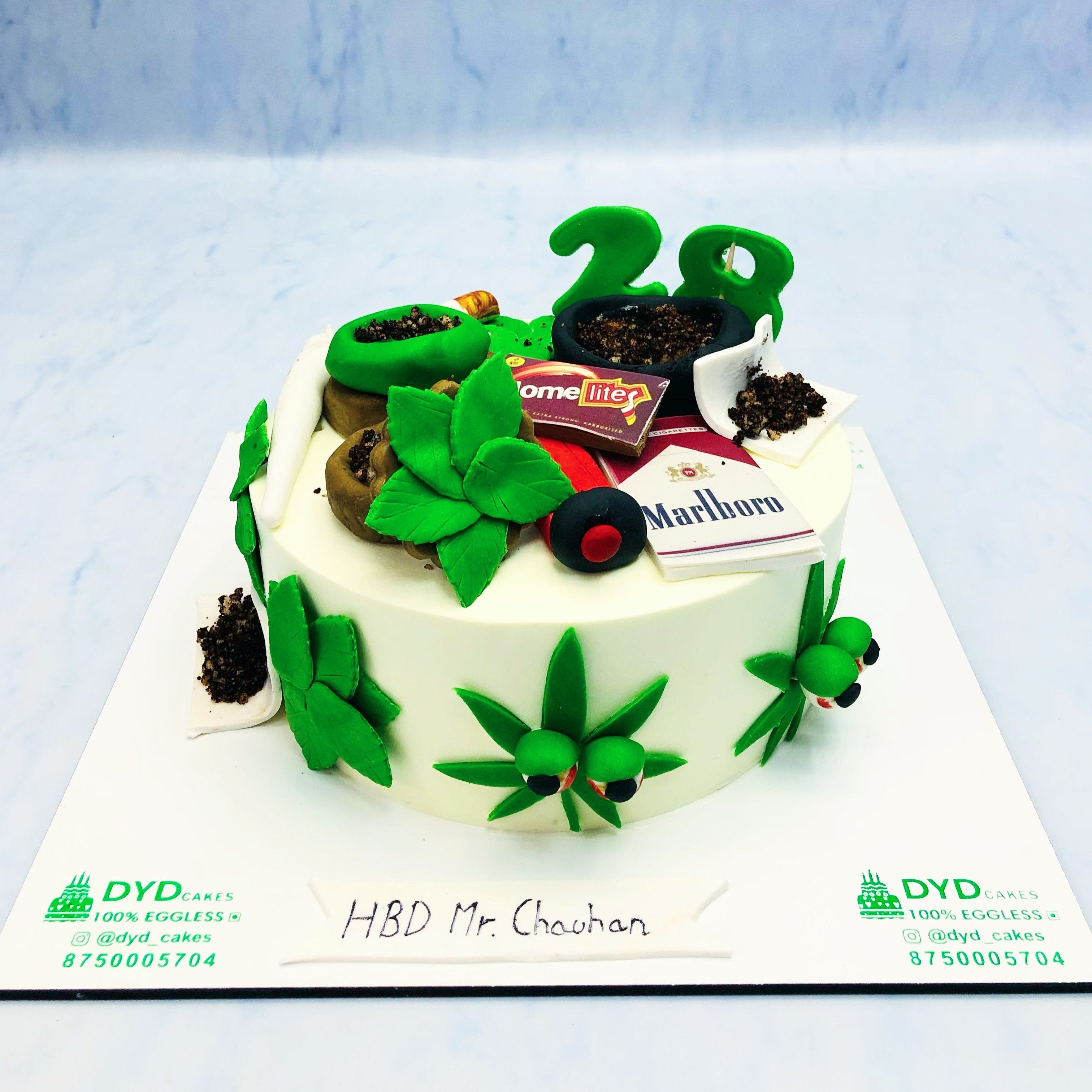 Weed Making Theme Cake