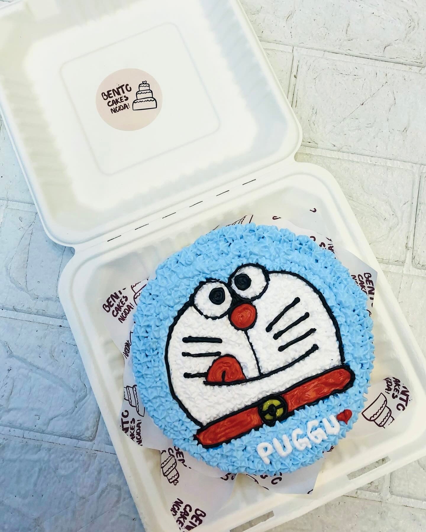 Doraemon Face Bento Cake