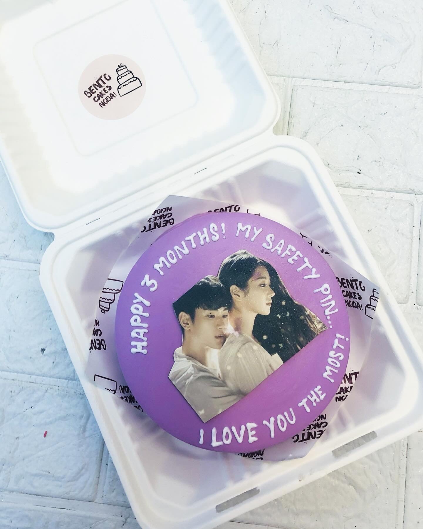 Purple Love Birthday Cake