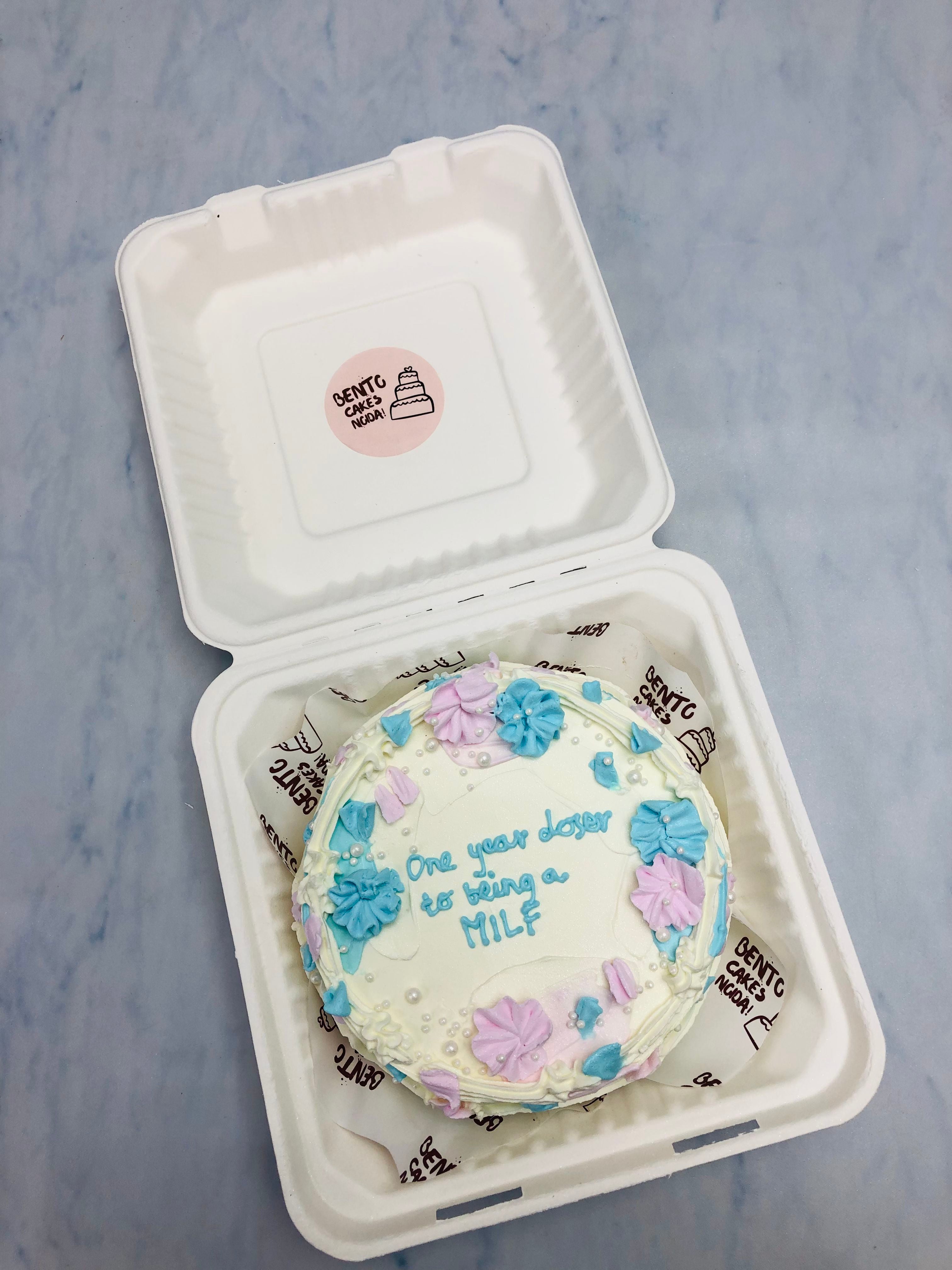 Being Milf Theme Floral Bento Cake