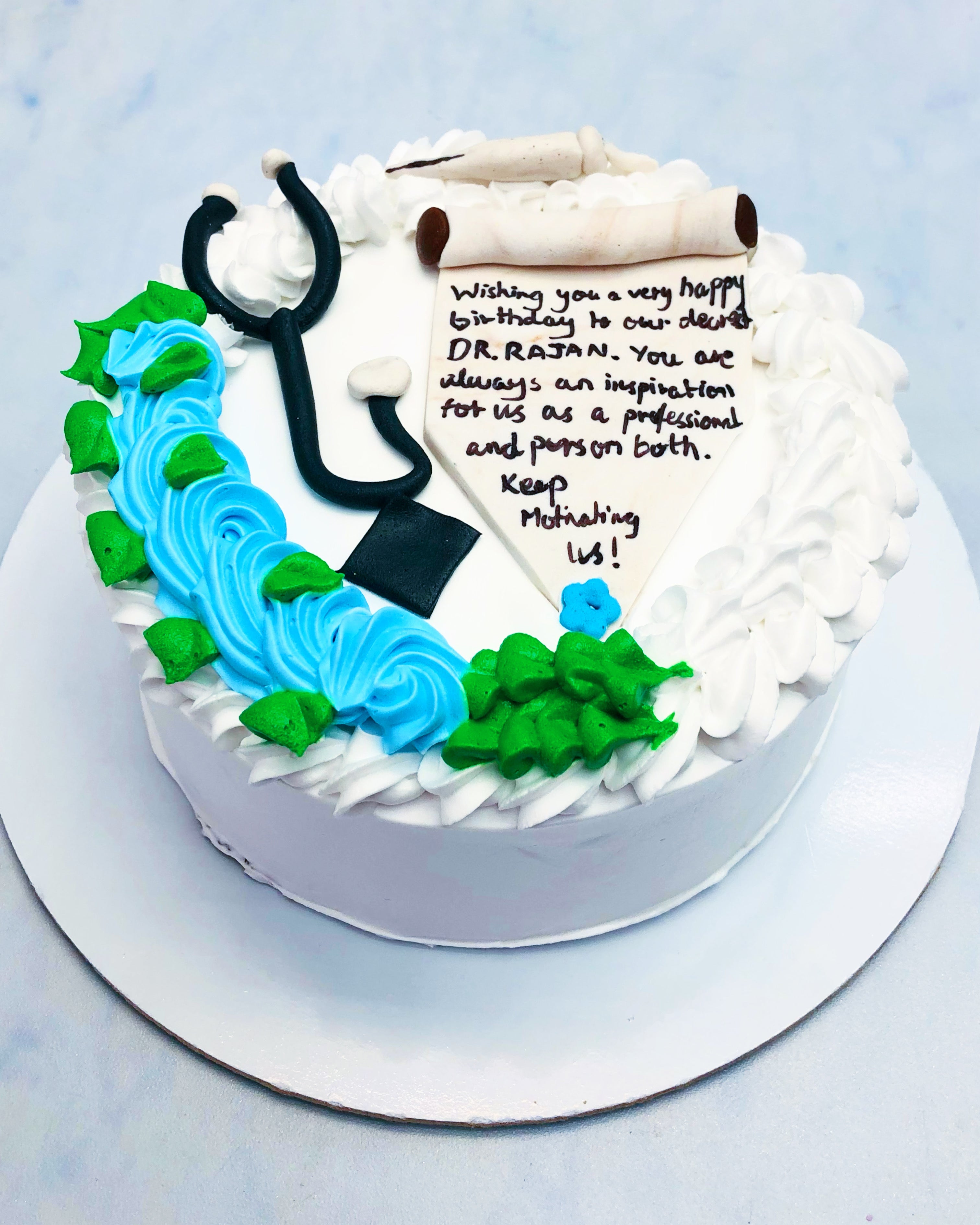 Doctor's Birthday Wish Cake