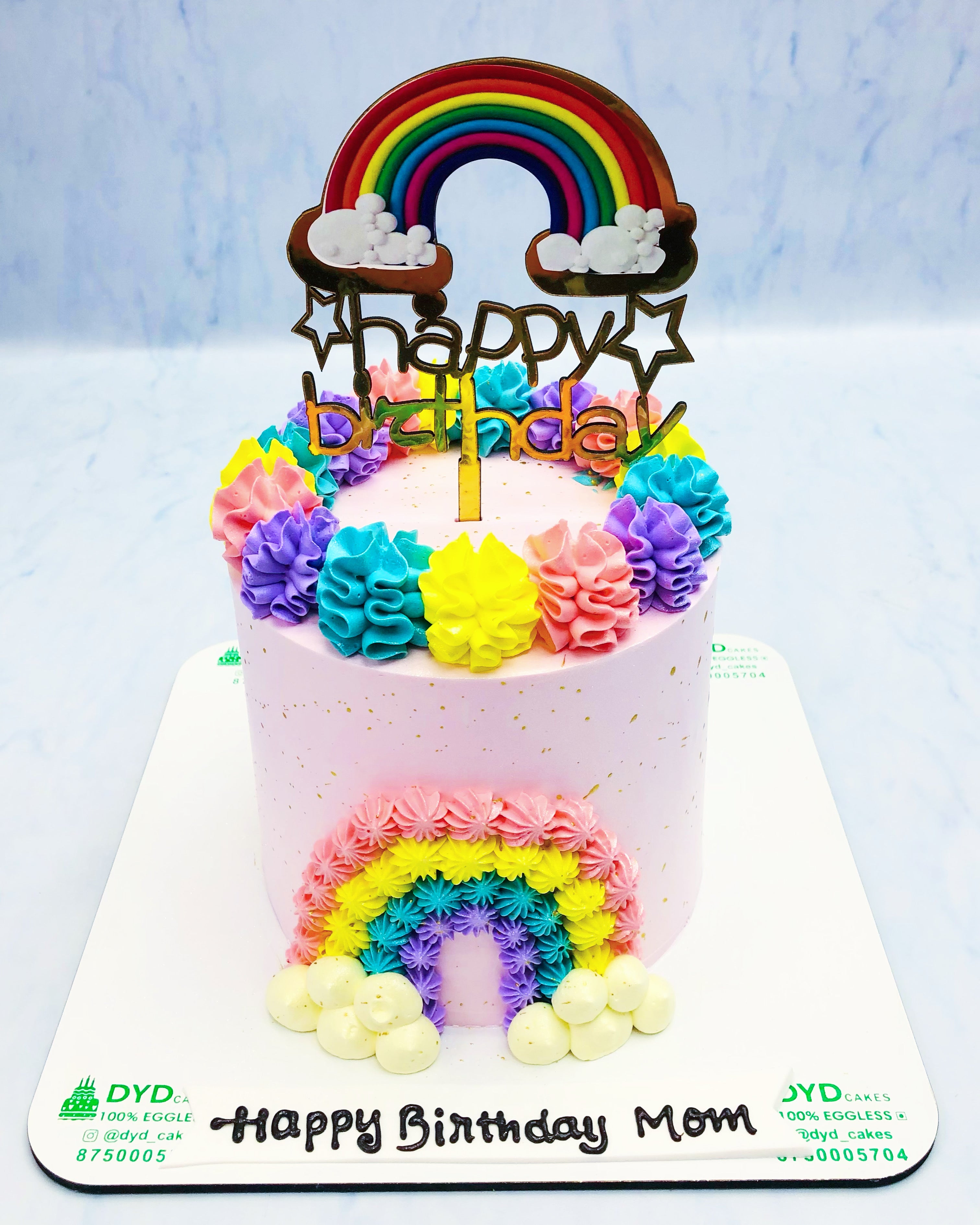 Sugar Craving Rainbow Themed Cake