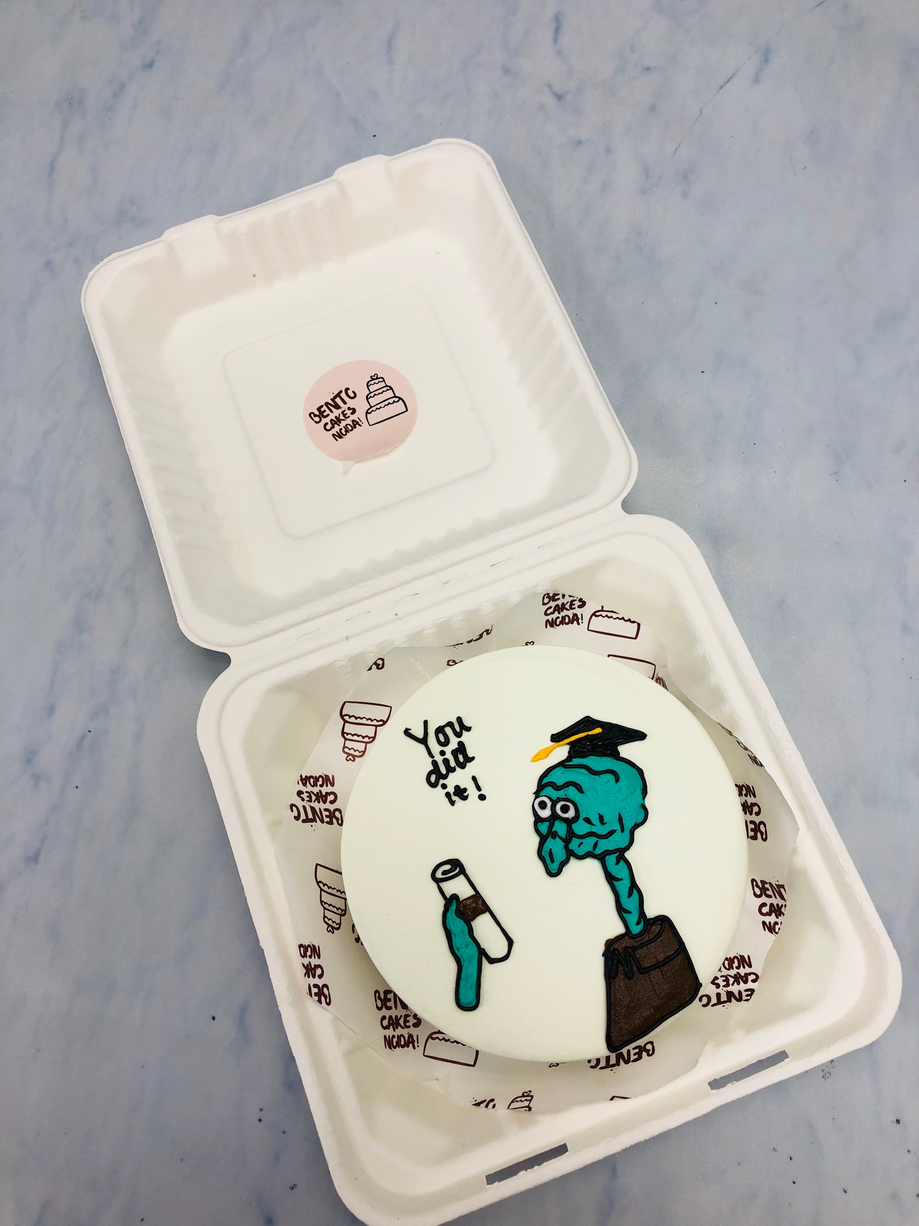 Squidward Theme Bento Cake