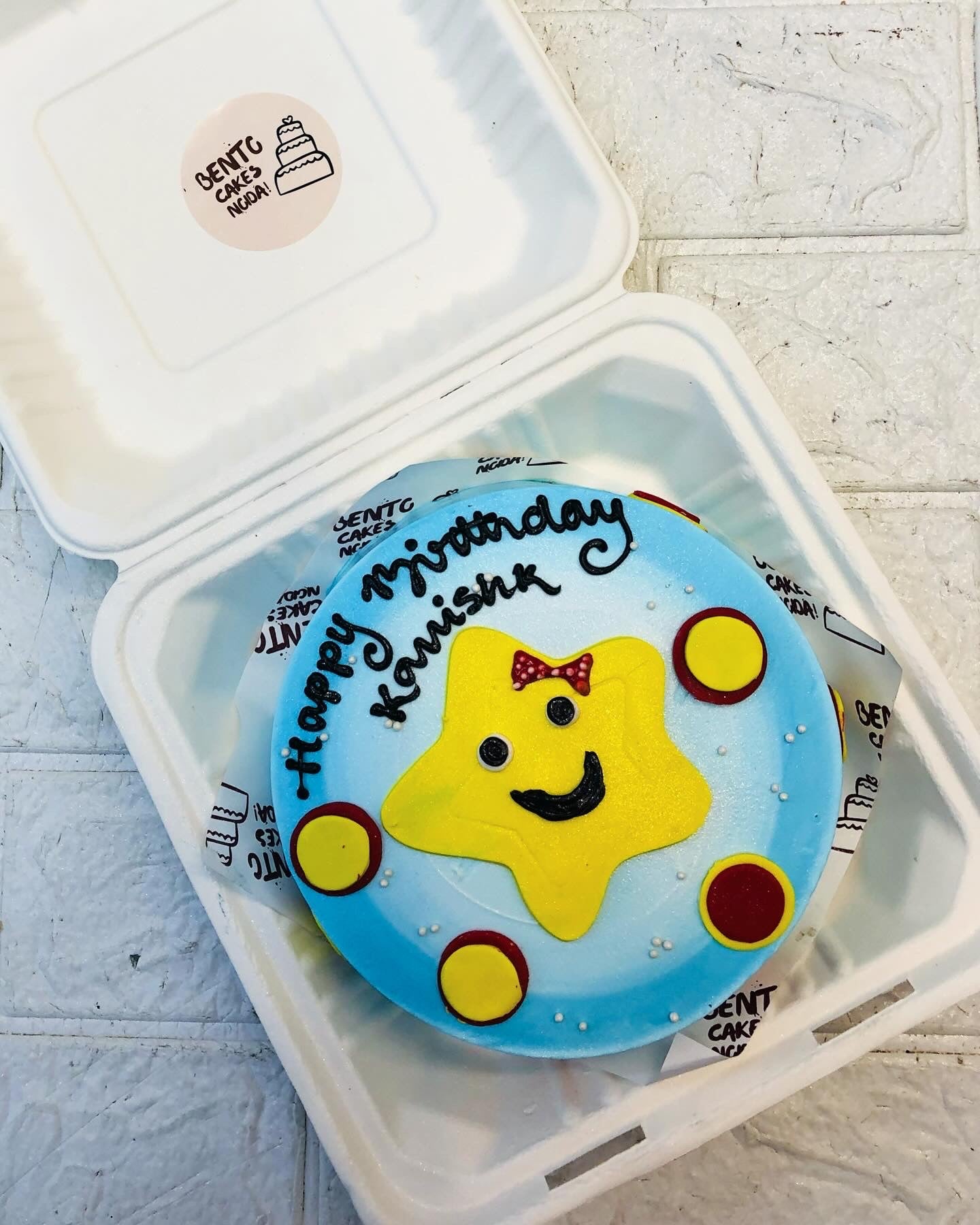 Little Star Blue Bento Cake