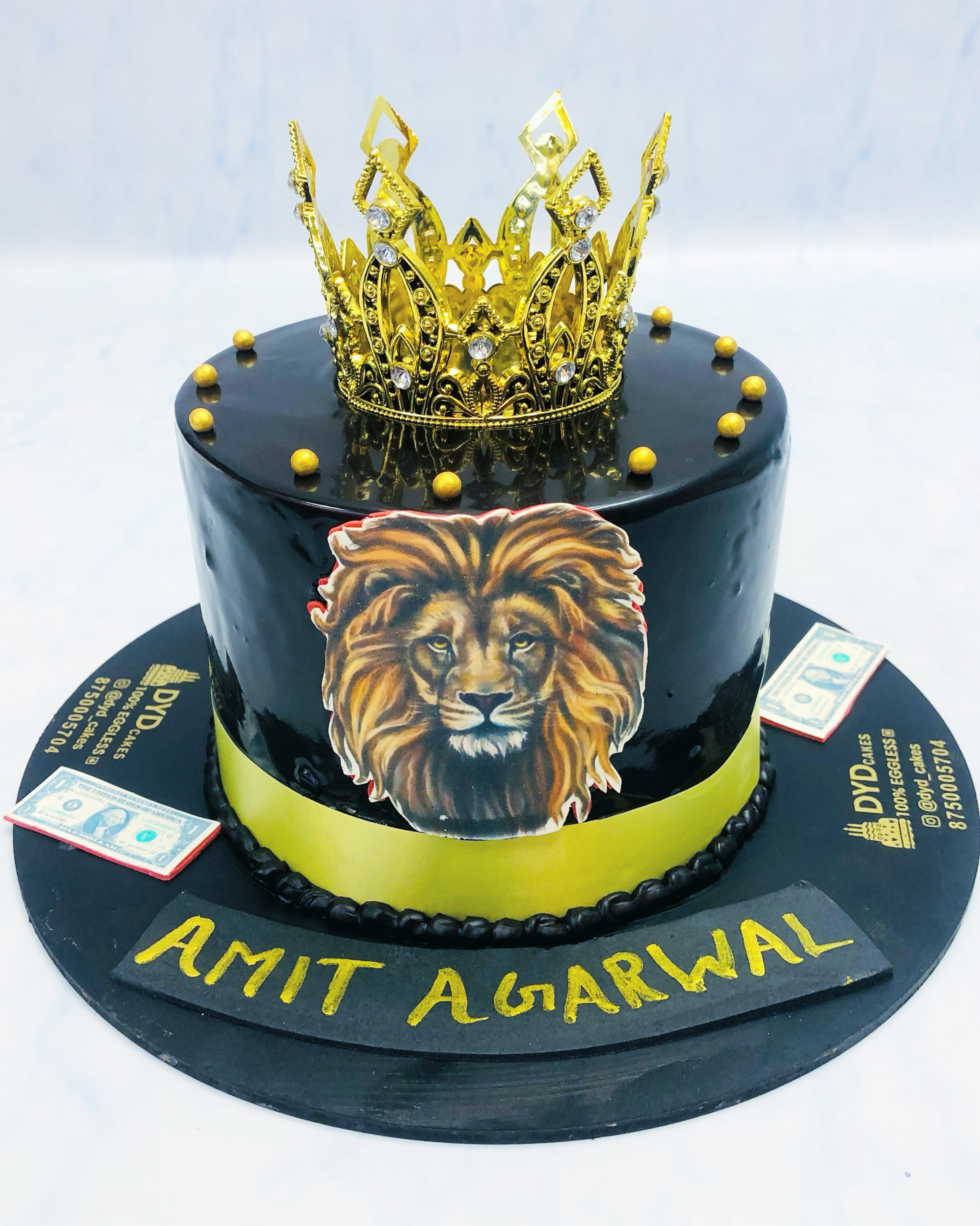 Lion King Theme Black Cake