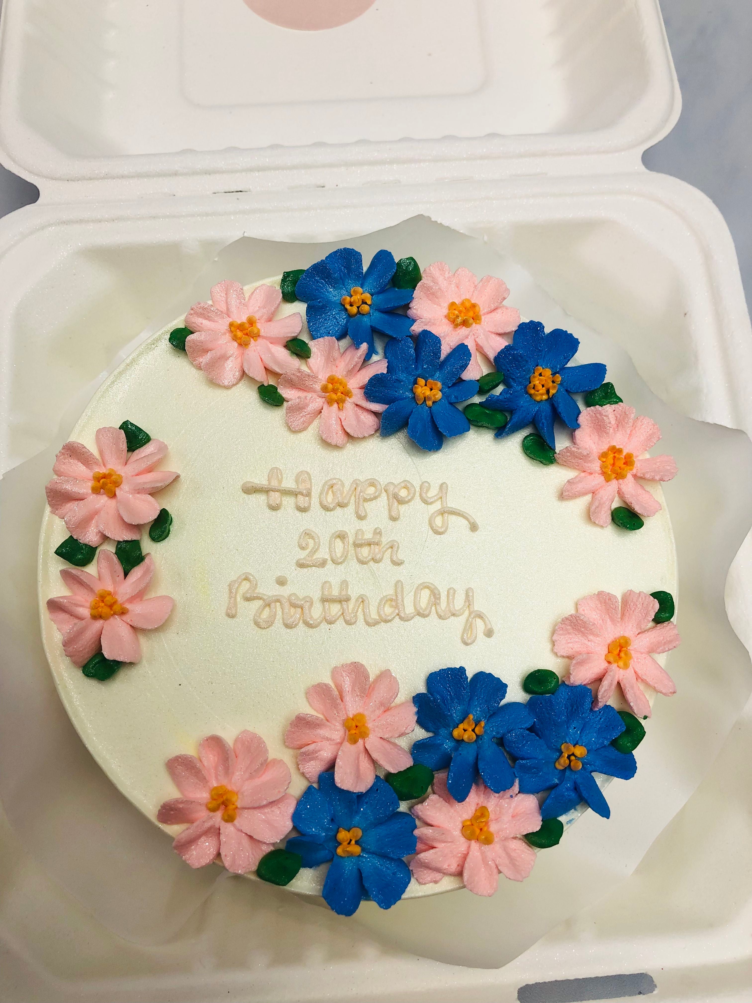 Colorful Floral Theme Bento Cake 2