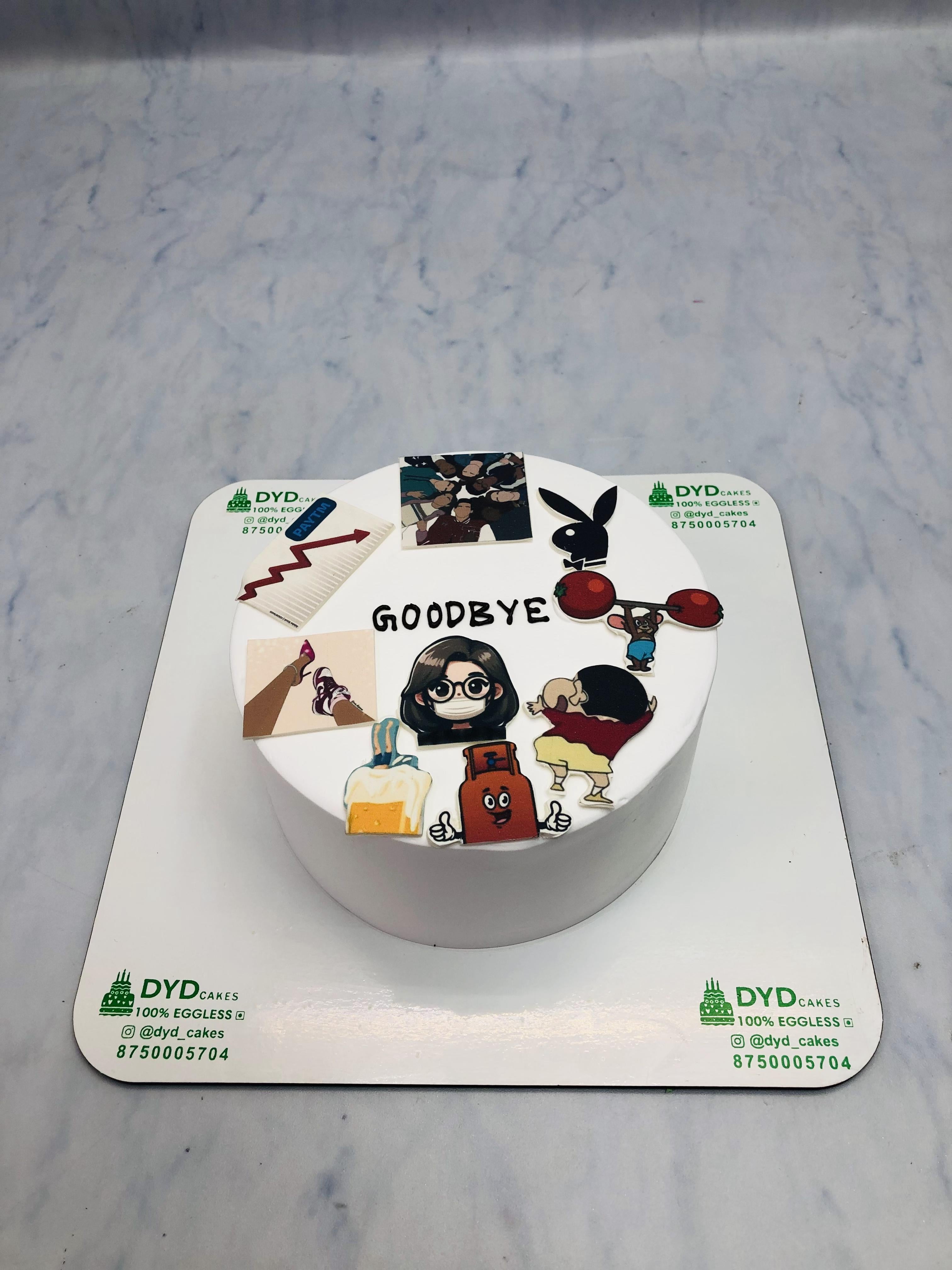 Good Bye Theme Cake