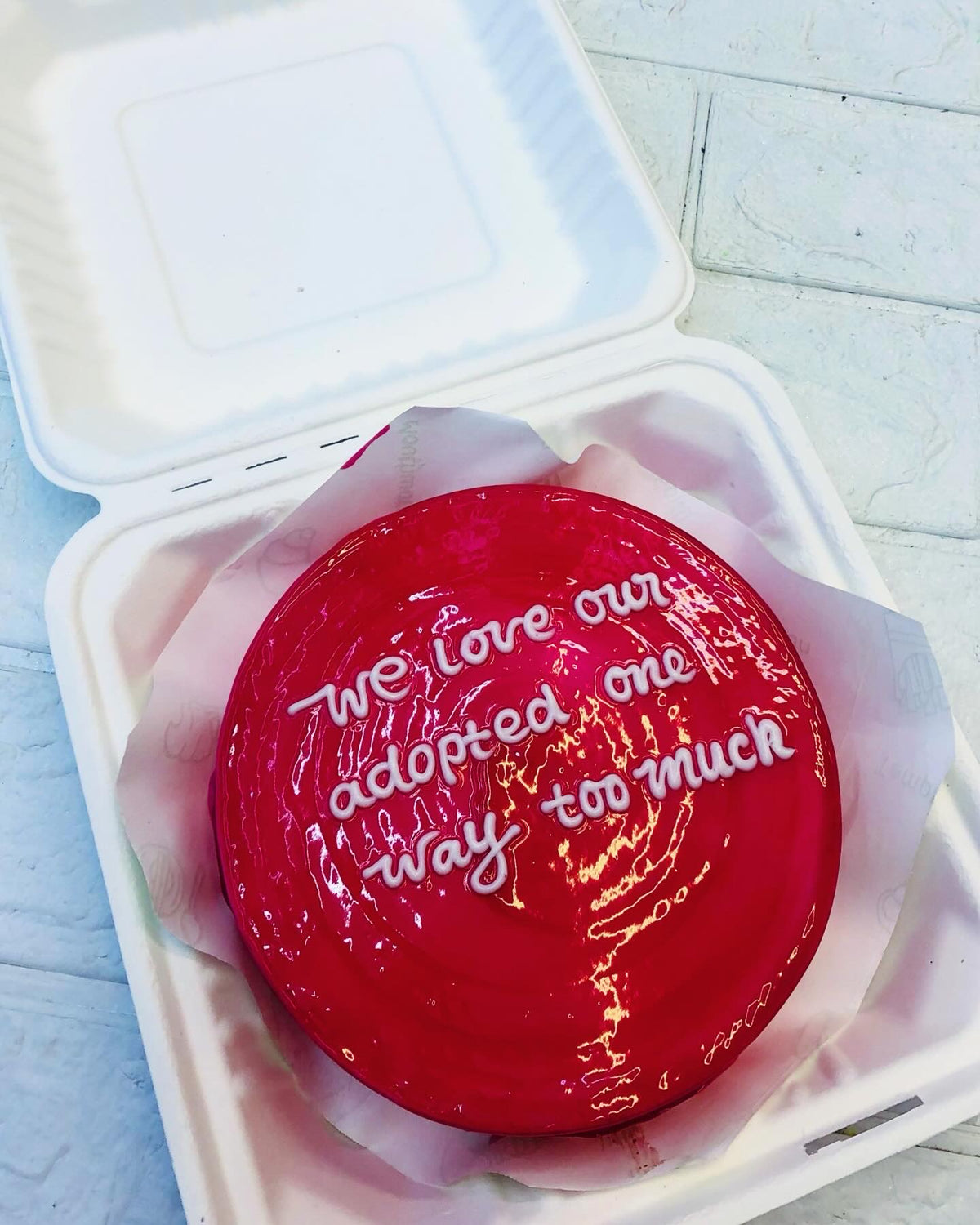 Shiny Red Message Theme Bento