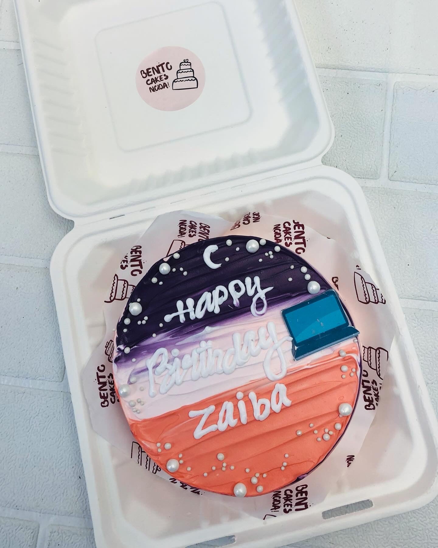 Laptop Theme Aesthetic Bento Cake