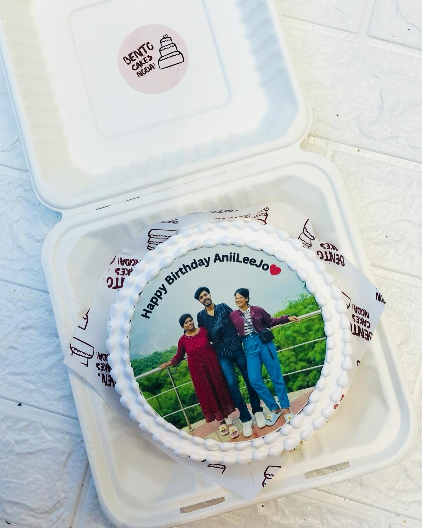 Family Photo Bento Cake 2