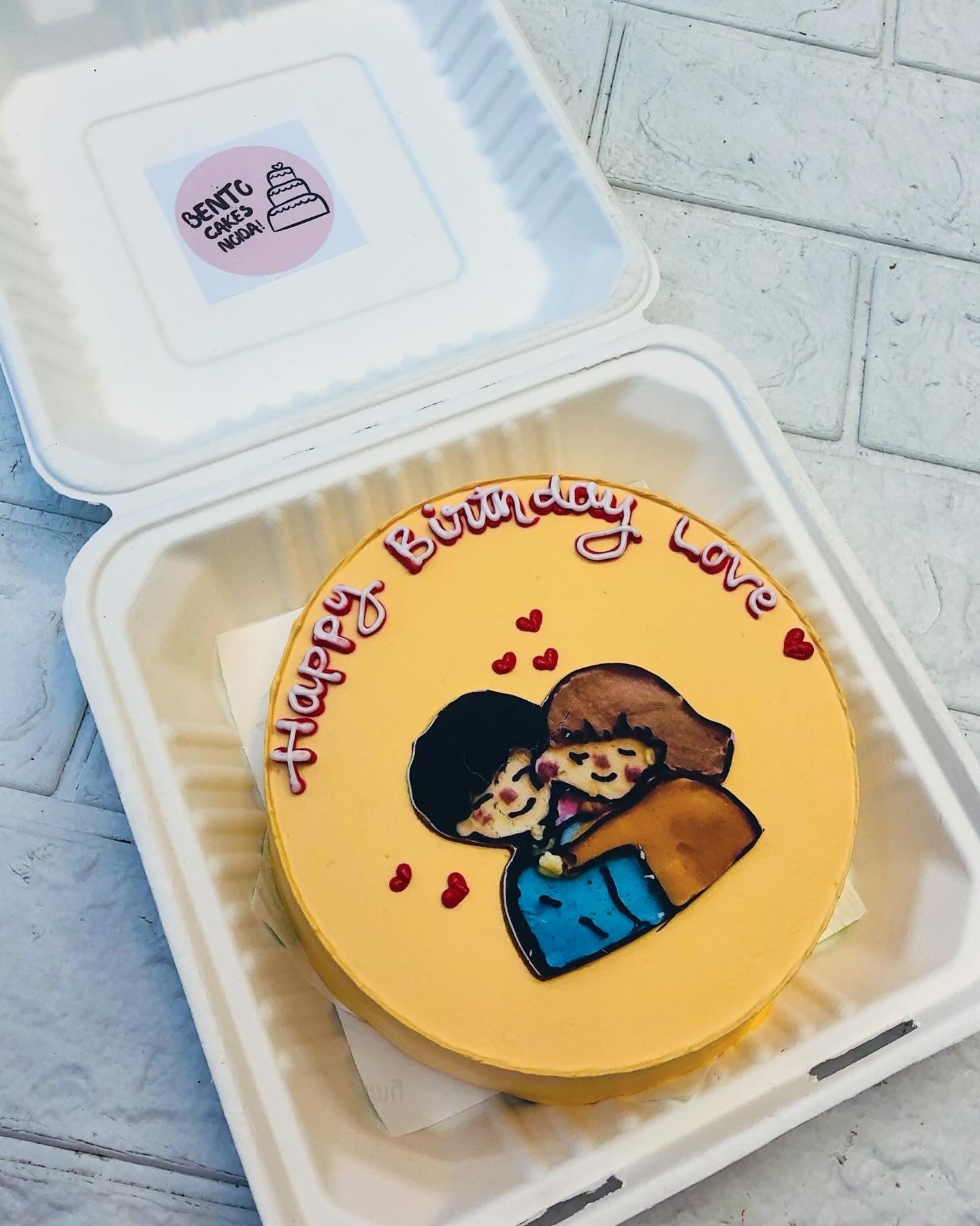 Husband Wife Love Bento Cake