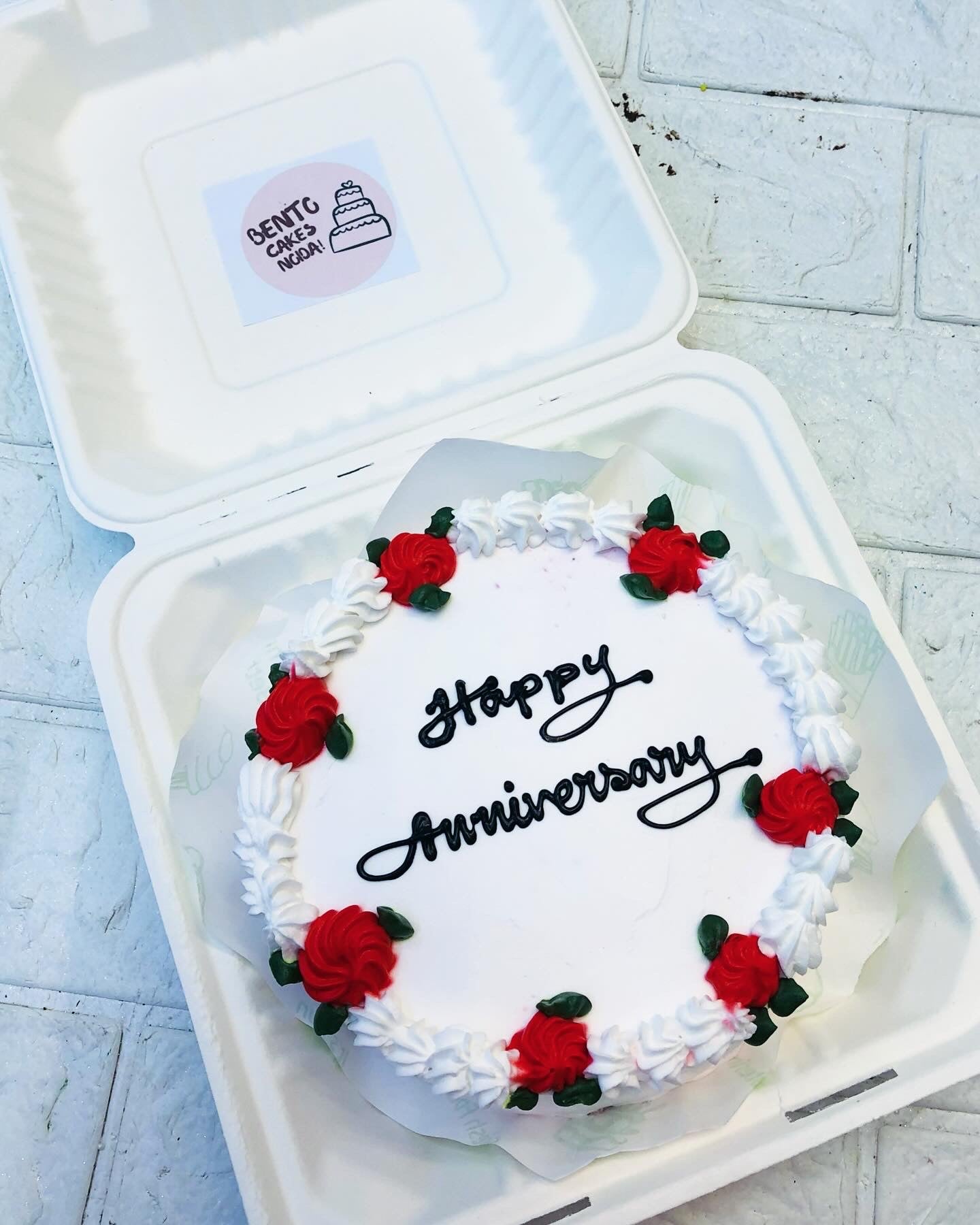 Aesthetic Anniversary Bento Cake