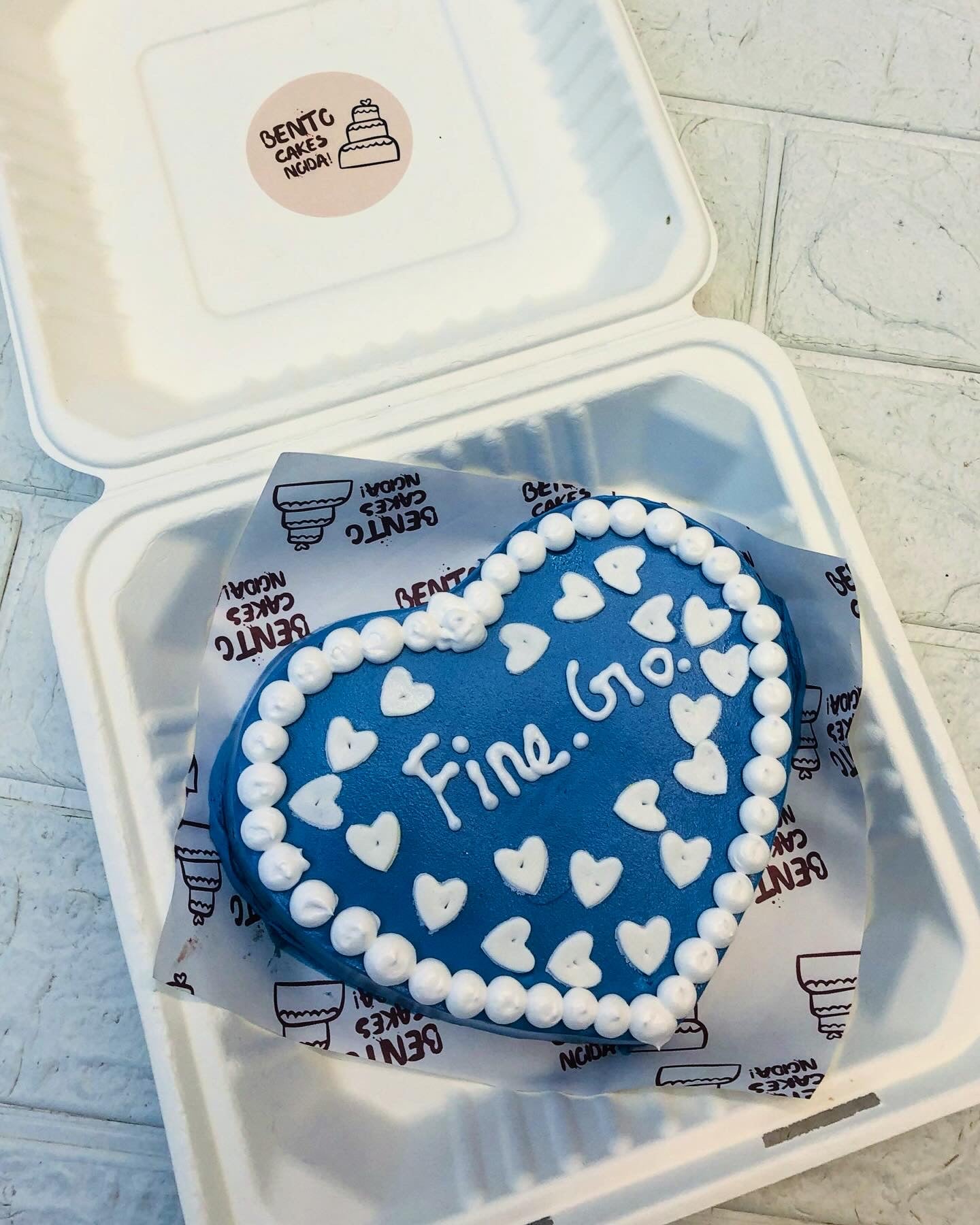 Blue Heart cake
