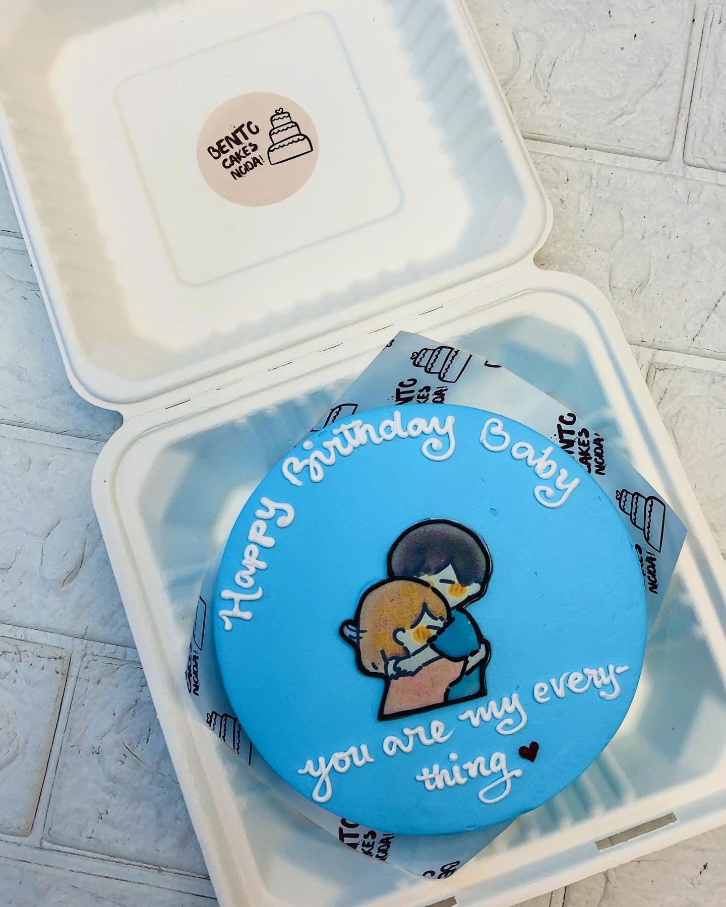 My Everything Theme Couple Bento Cake