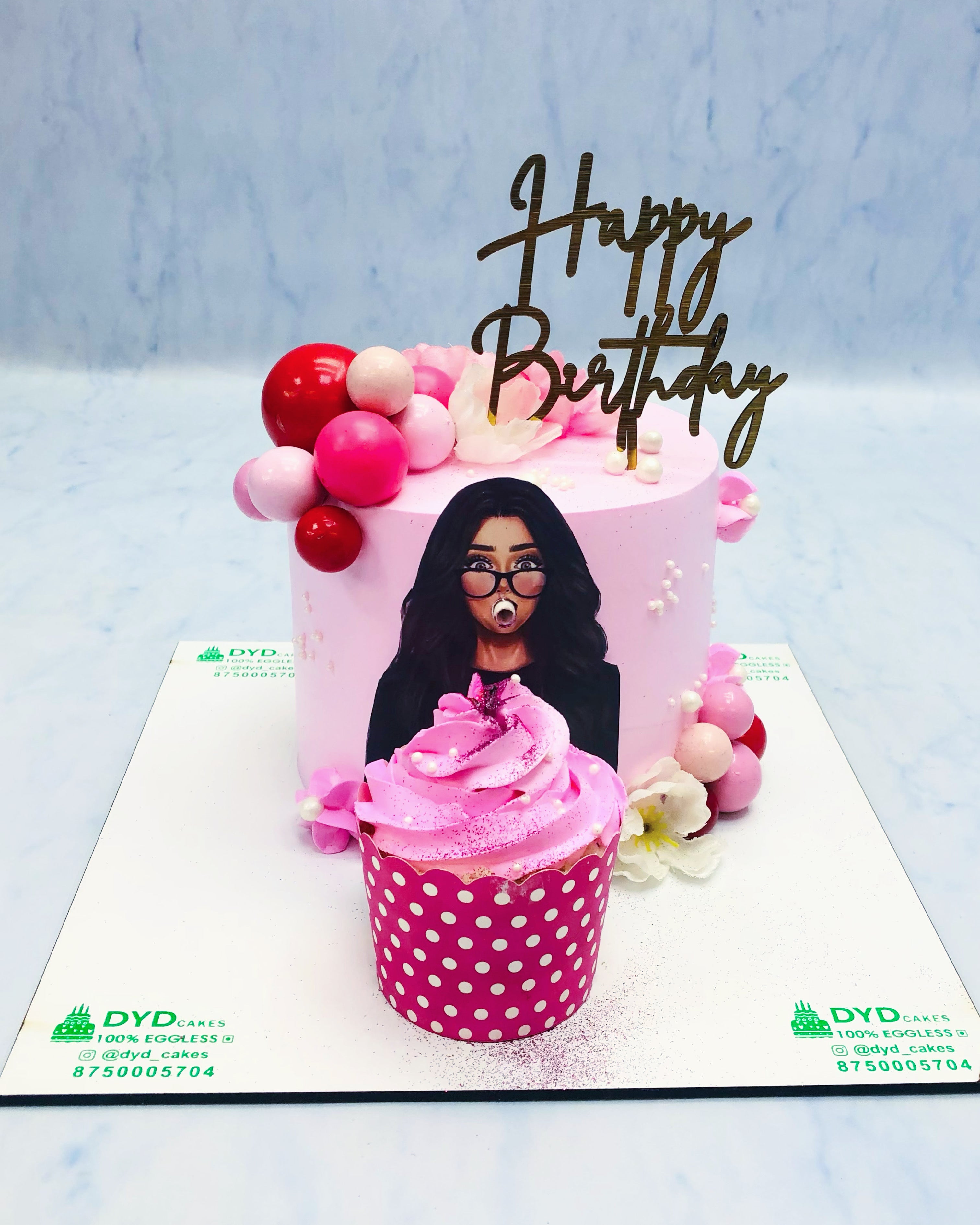 Glitter Blow Away Cake 2