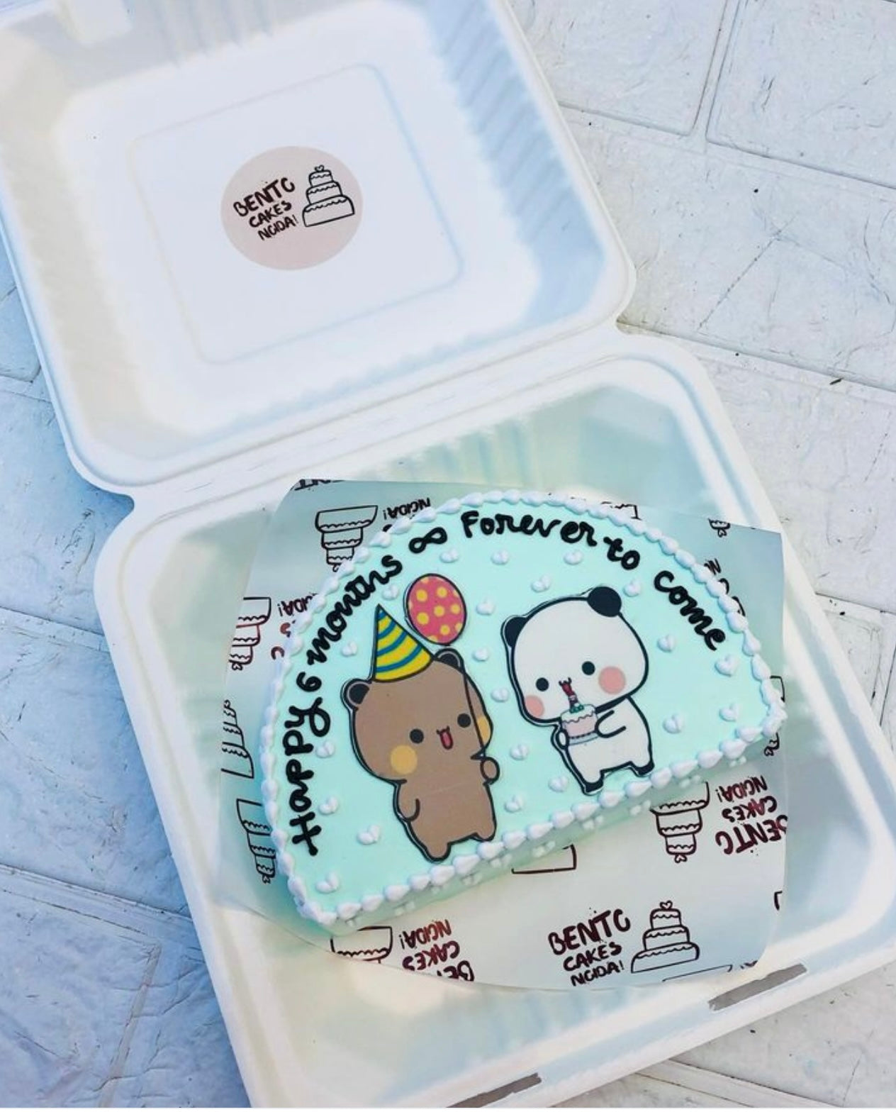 Bubu Dudu Half Bento Cake