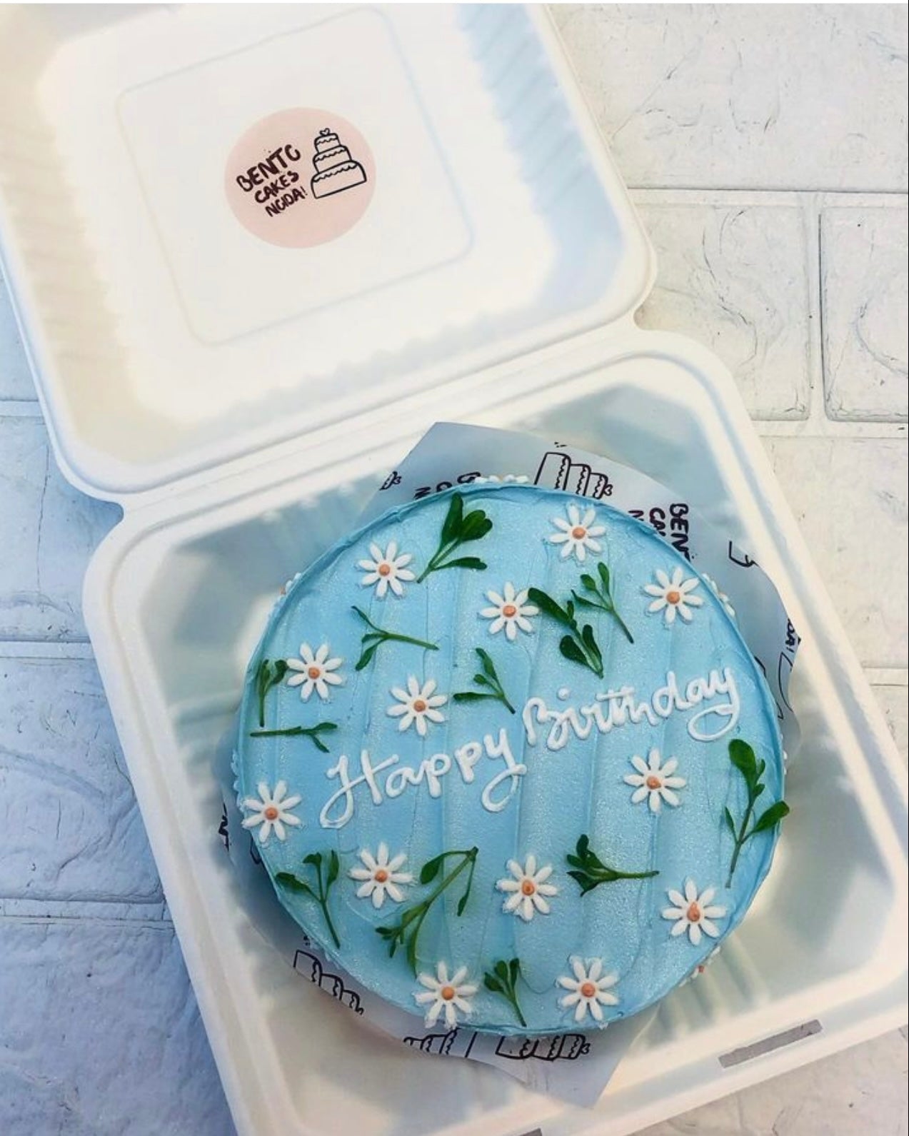 Flowers-Leaf's Theme Bento Cake