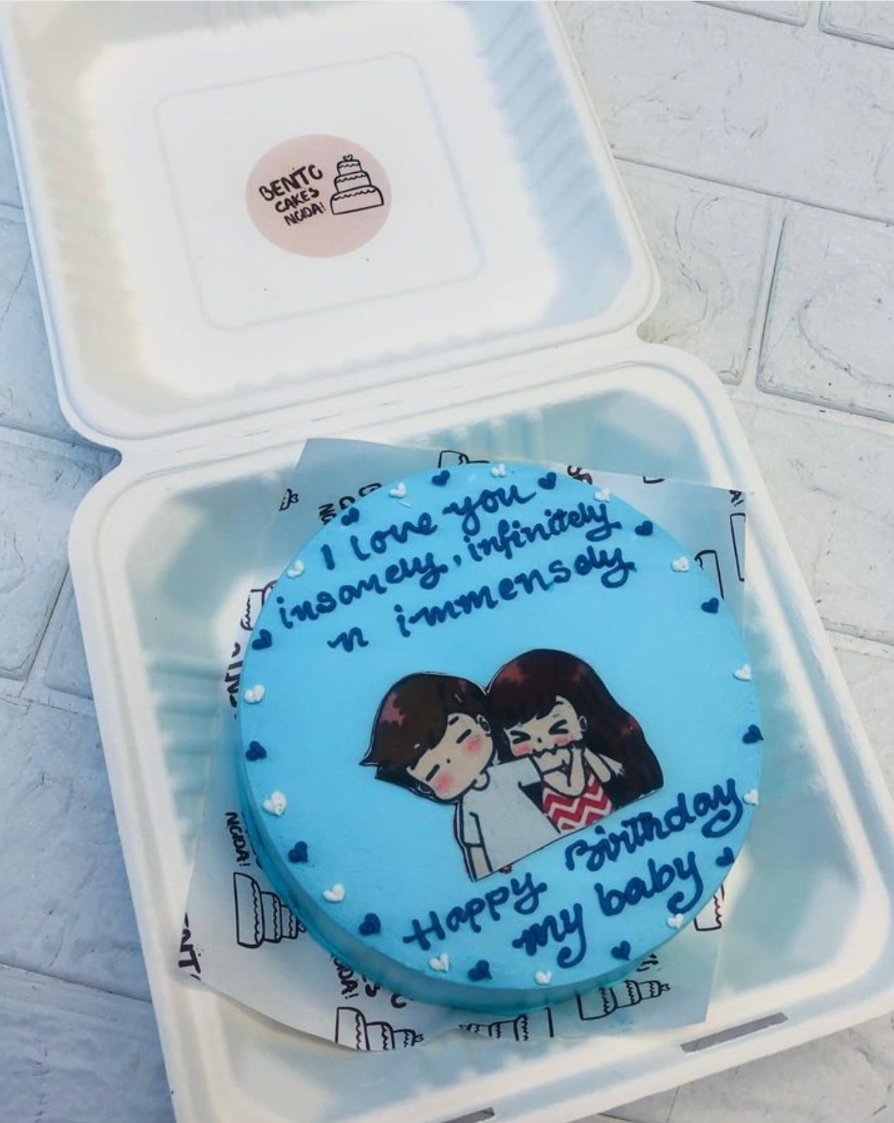 Beautiful Love Bento Cake