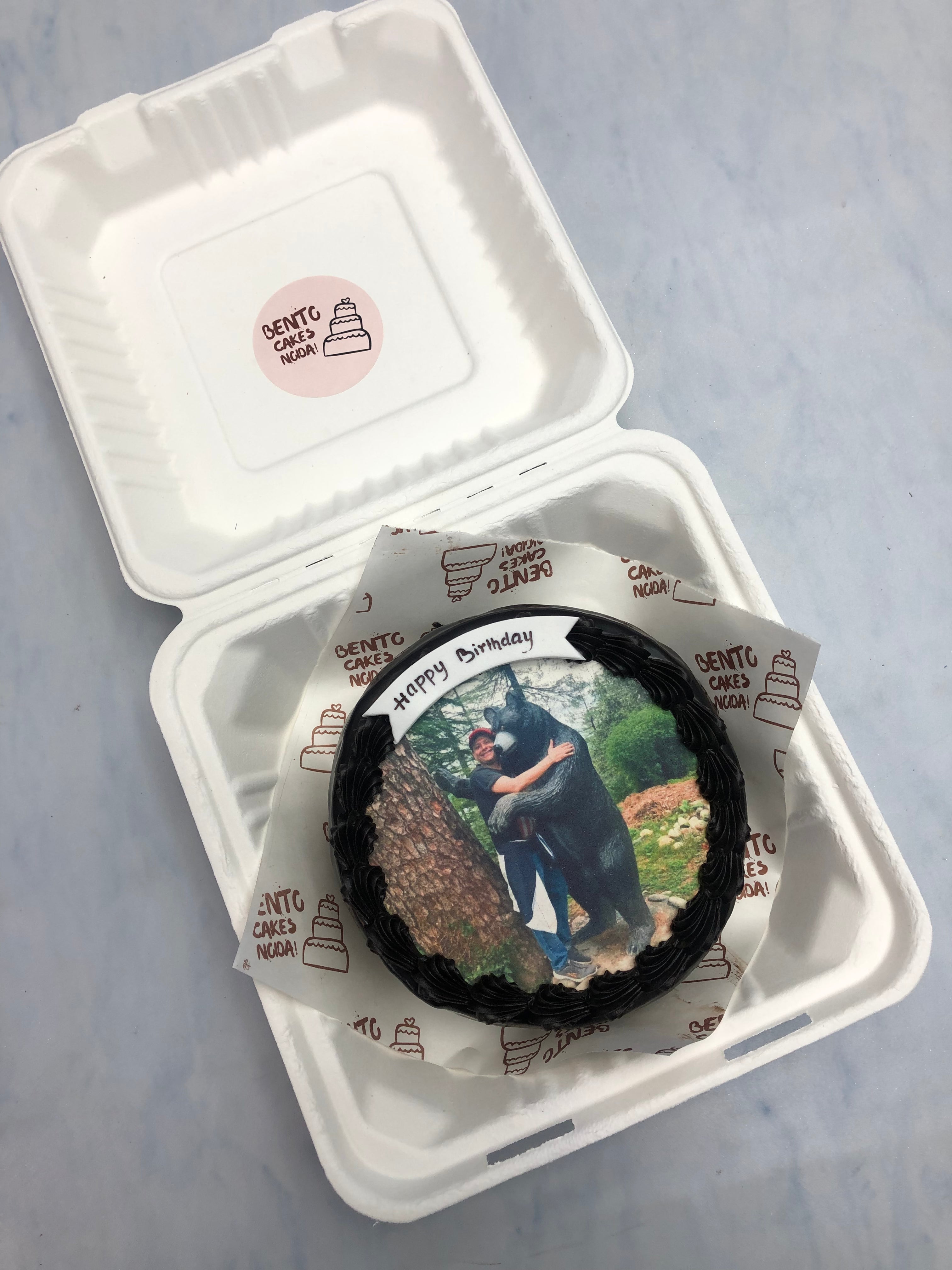 Jungle Photo Theme Bento Cake